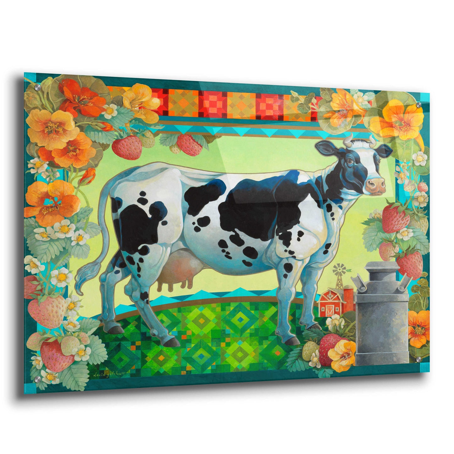 Epic Art 'In the Pasture' by David Galchutt, Acrylic Glass Wall Art,36x24