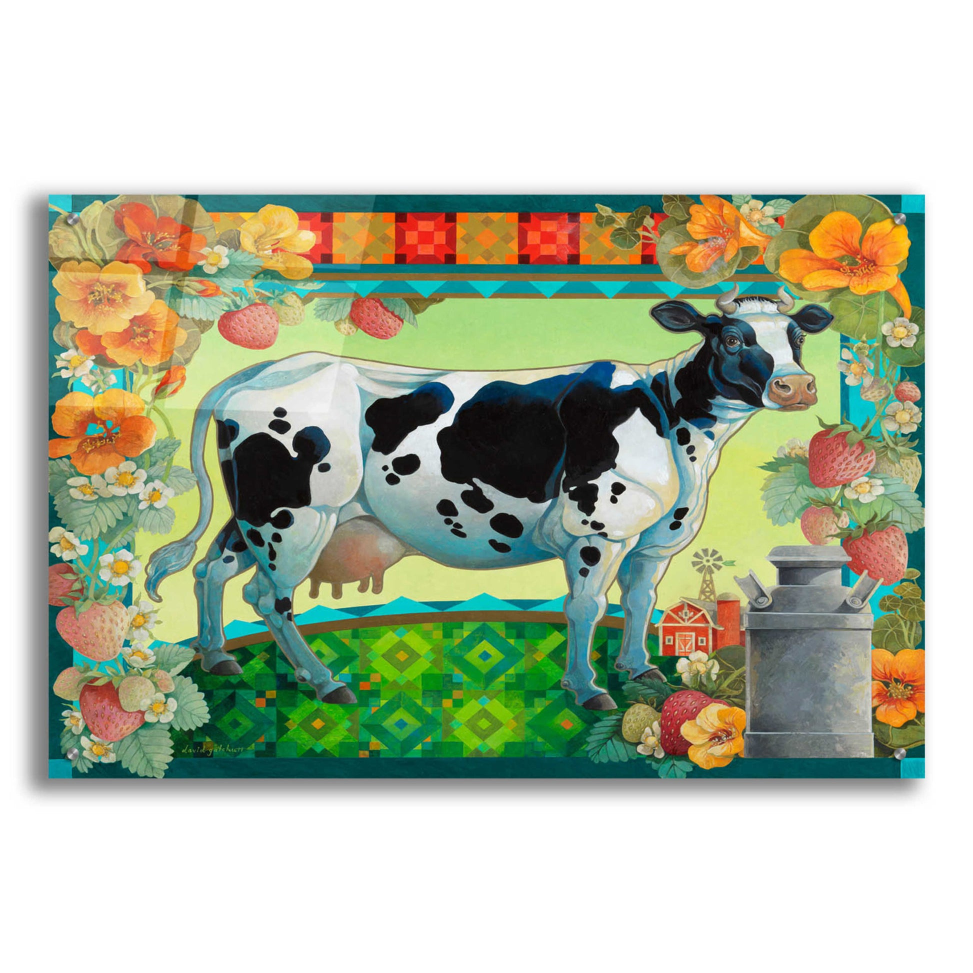 Epic Art 'In the Pasture' by David Galchutt, Acrylic Glass Wall Art,36x24