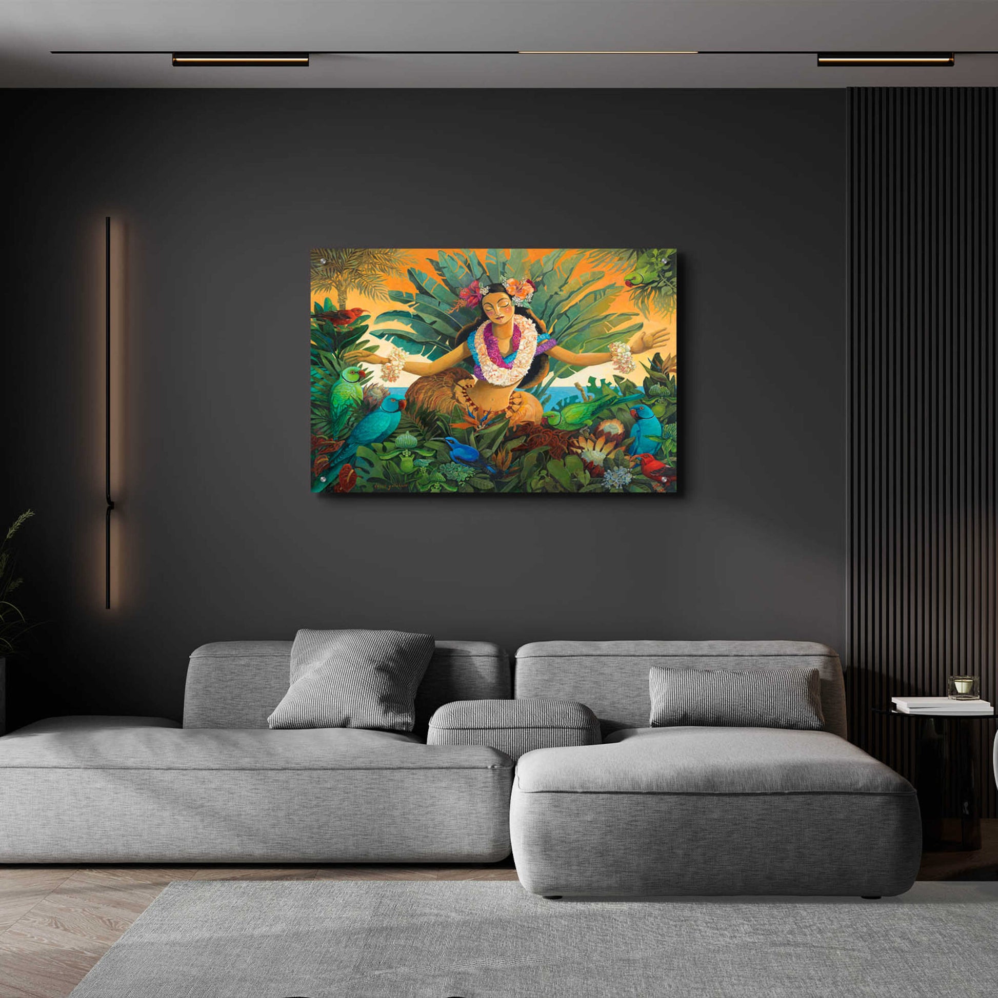 Epic Art 'Aloha' by David Galchutt, Acrylic Glass Wall Art,36x24