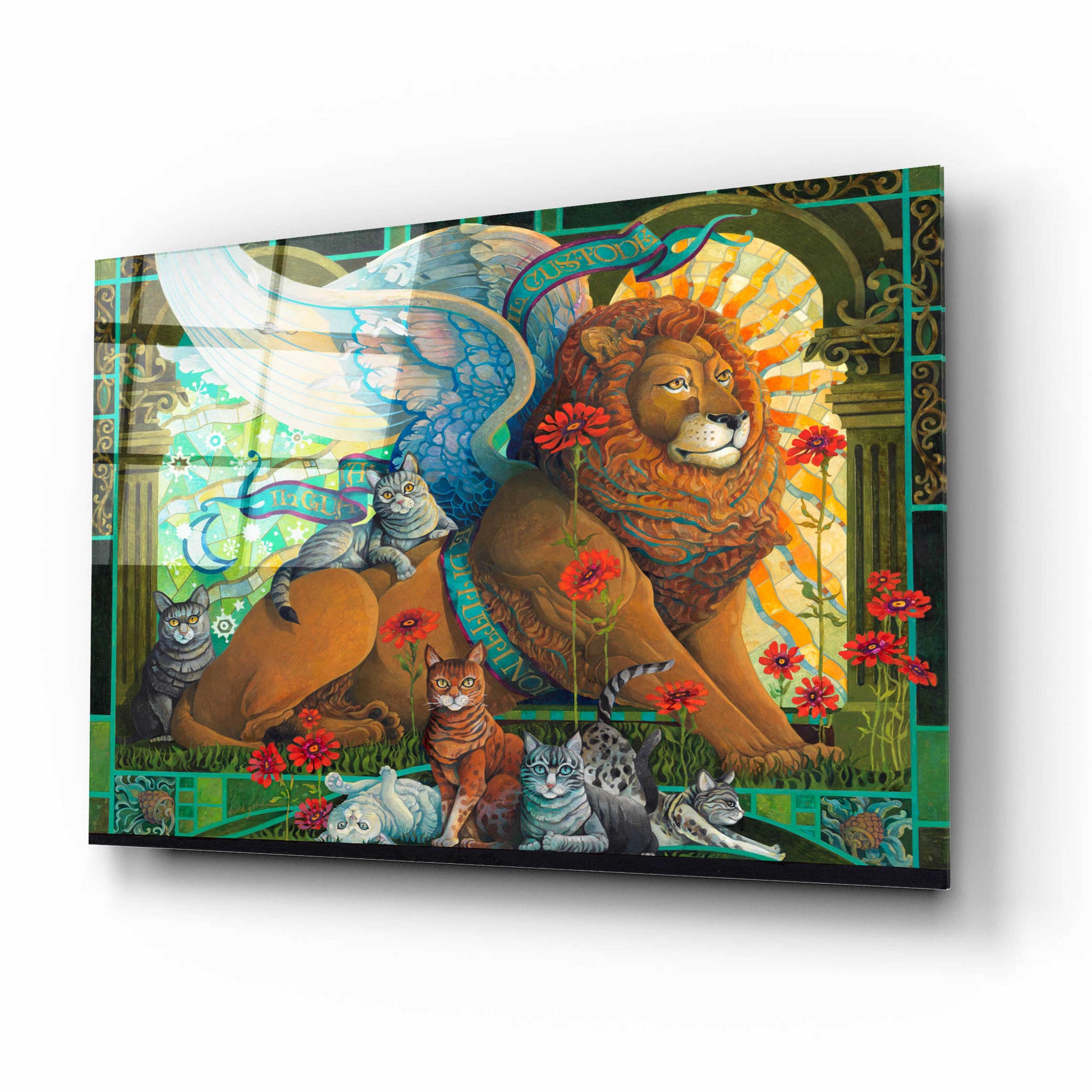 Epic Art 'The Protector' by David Galchutt, Acrylic Glass Wall Art,16x12