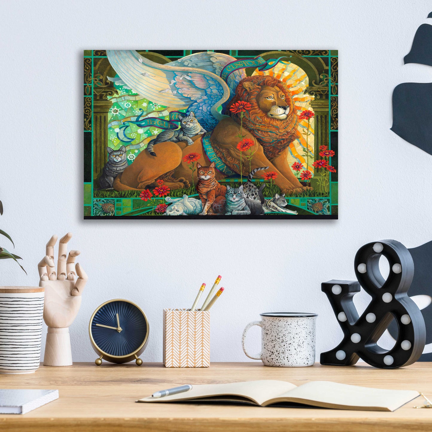 Epic Art 'The Protector' by David Galchutt, Acrylic Glass Wall Art,16x12