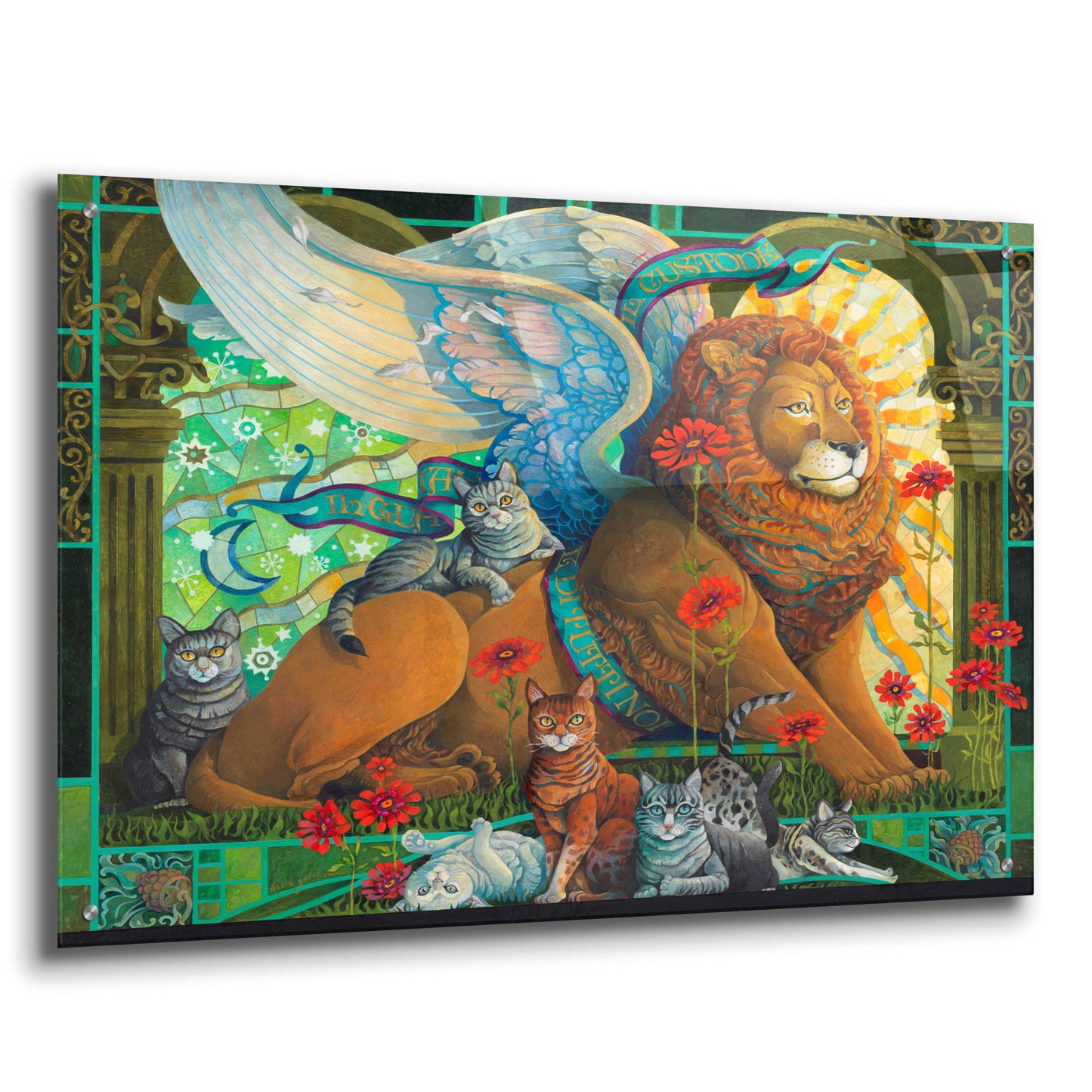 Epic Art 'The Protector' by David Galchutt, Acrylic Glass Wall Art,36x24