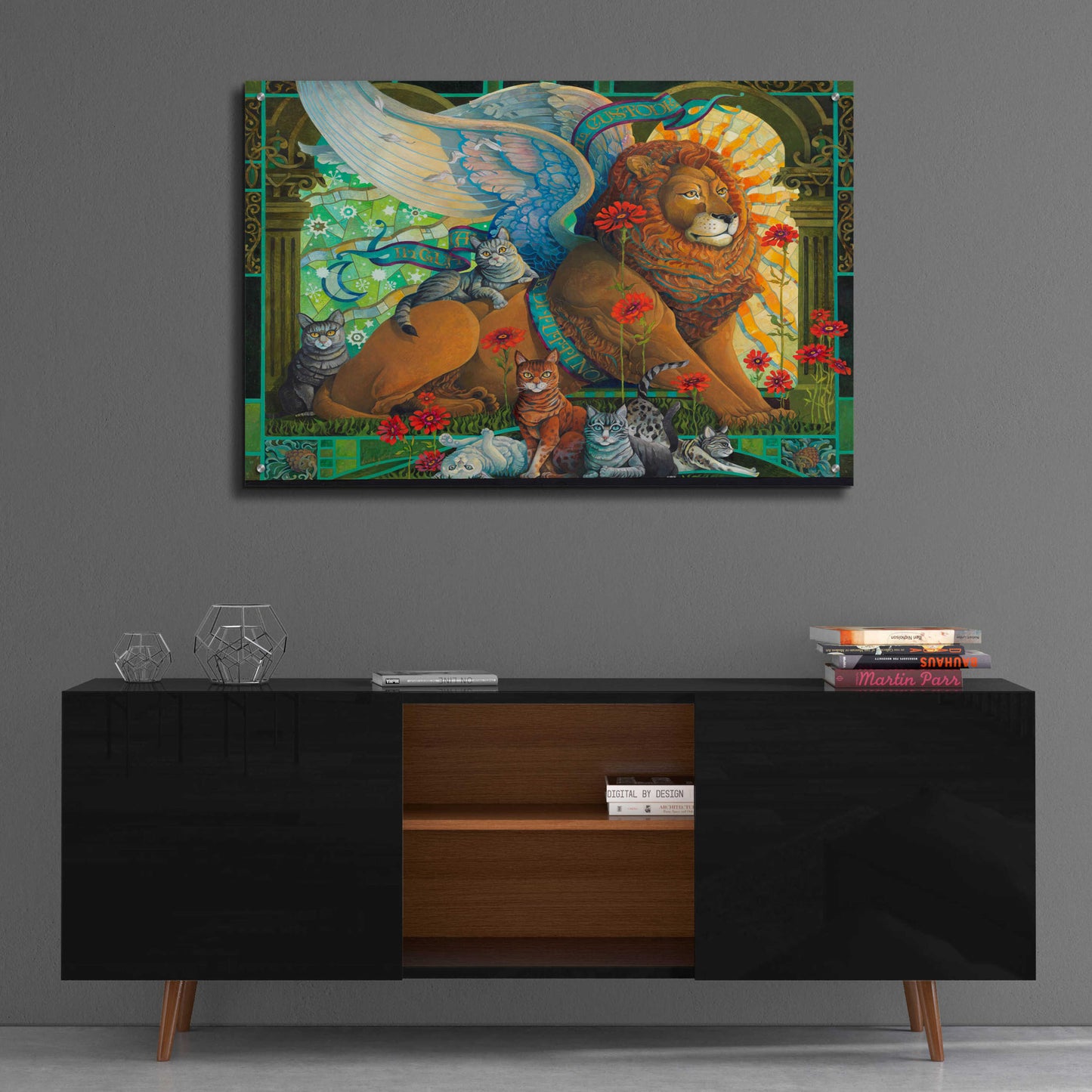 Epic Art 'The Protector' by David Galchutt, Acrylic Glass Wall Art,36x24