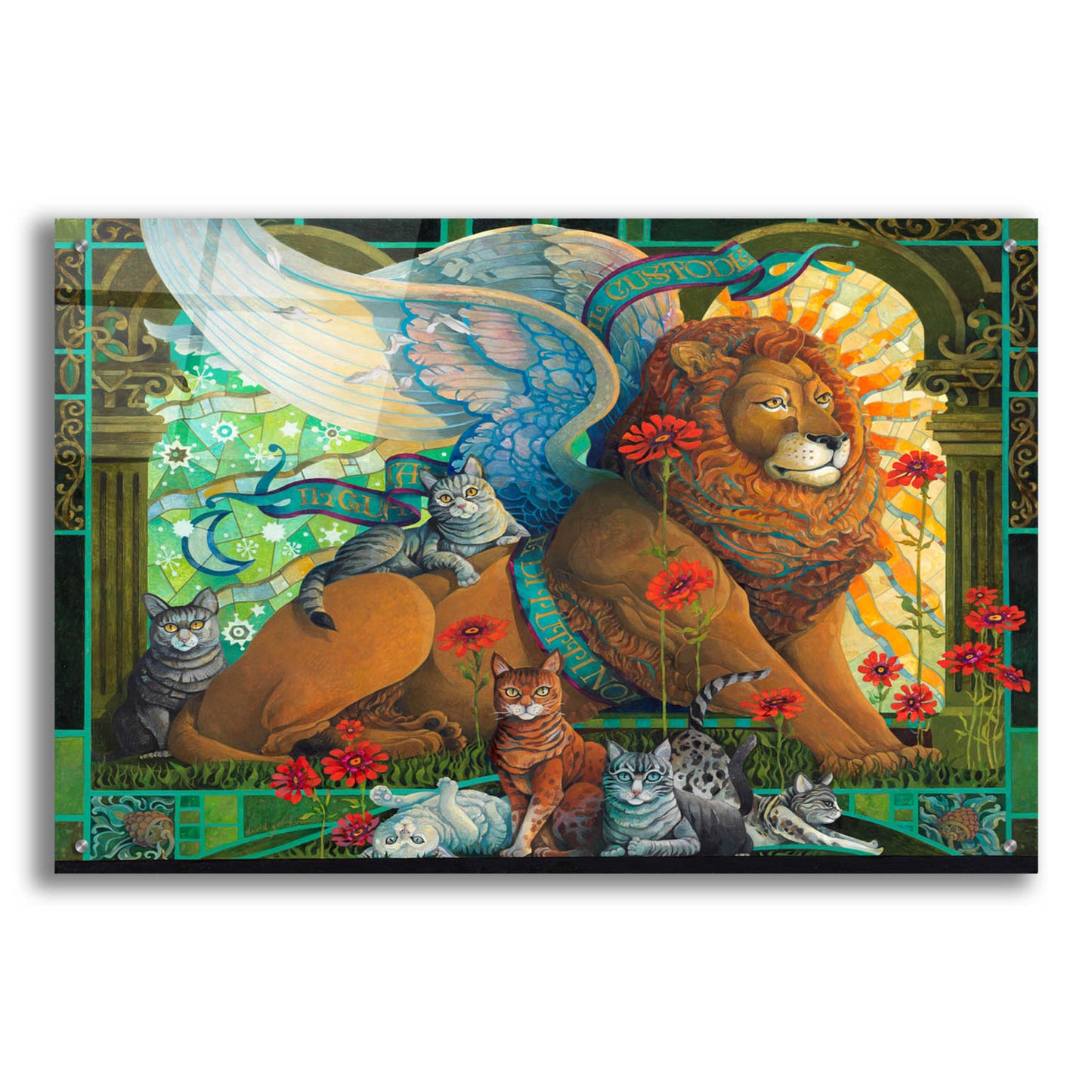 Epic Art 'The Protector' by David Galchutt, Acrylic Glass Wall Art,36x24