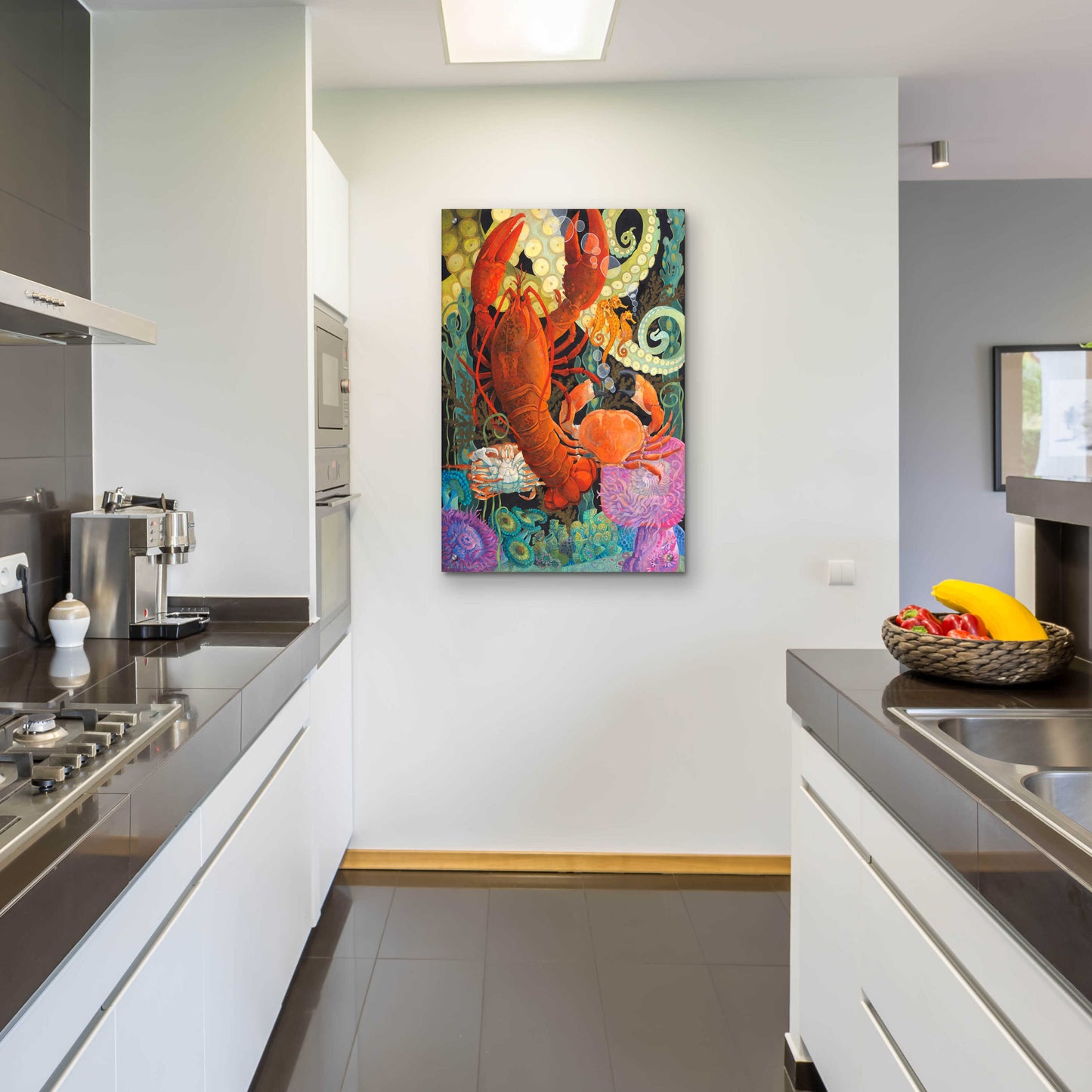 Epic Art 'Lobster Dance' by David Galchutt, Acrylic Glass Wall Art,24x36