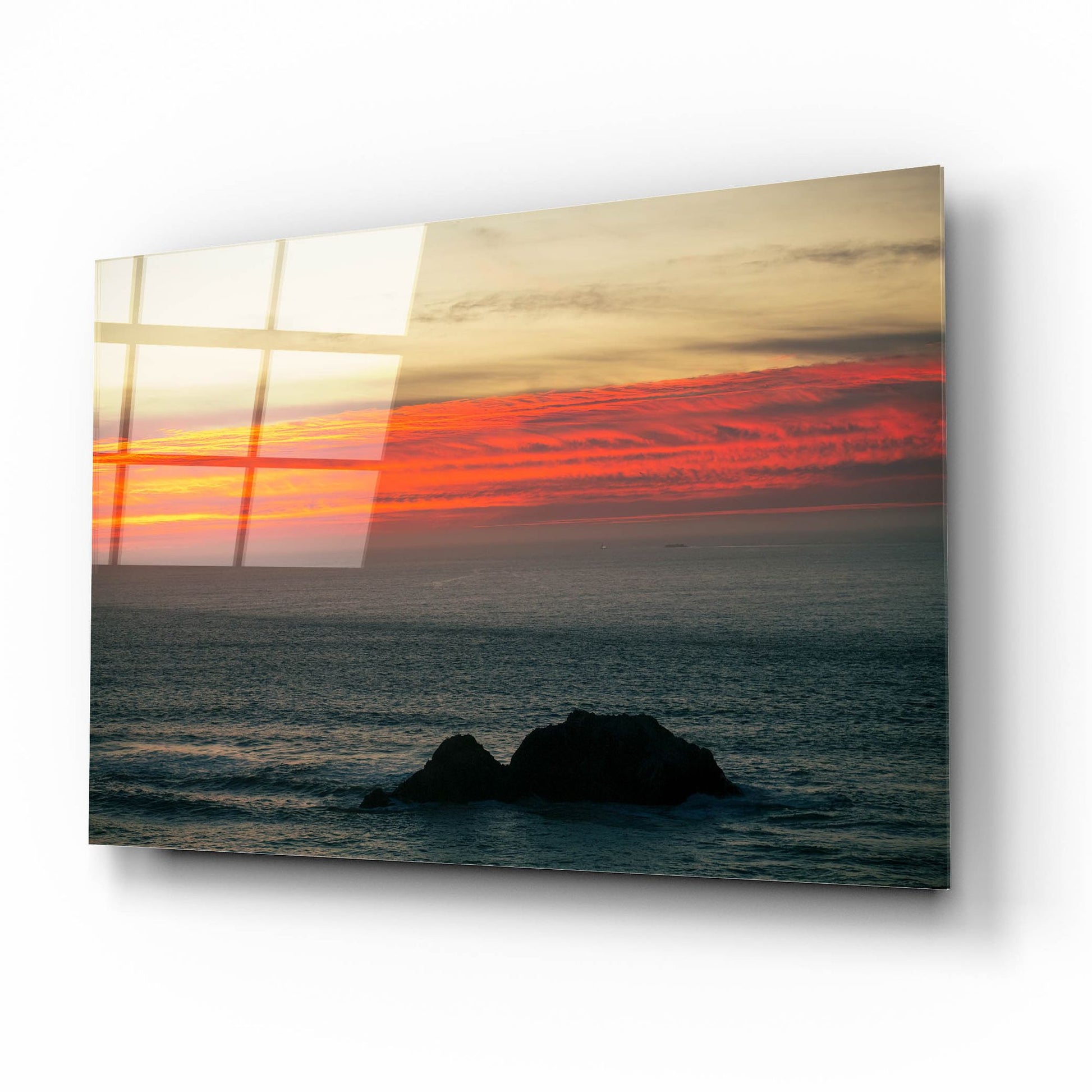 Epic Art 'Burning Sky' by Epic Portfolio, Acrylic Glass Wall Art,16x12