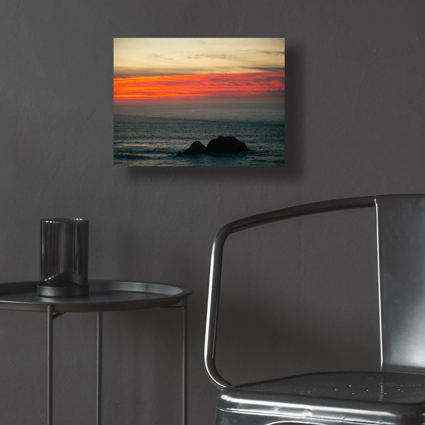 Epic Art 'Burning Sky' by Epic Portfolio, Acrylic Glass Wall Art,16x12