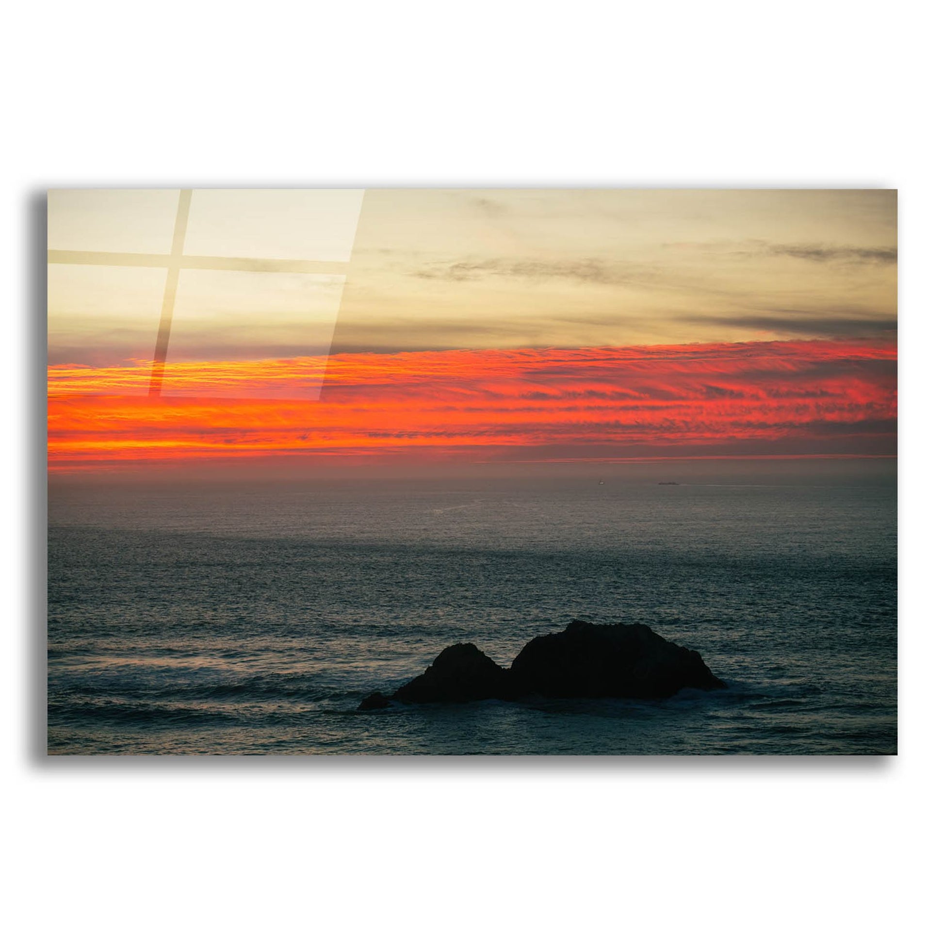 Epic Art 'Burning Sky' by Epic Portfolio, Acrylic Glass Wall Art,16x12