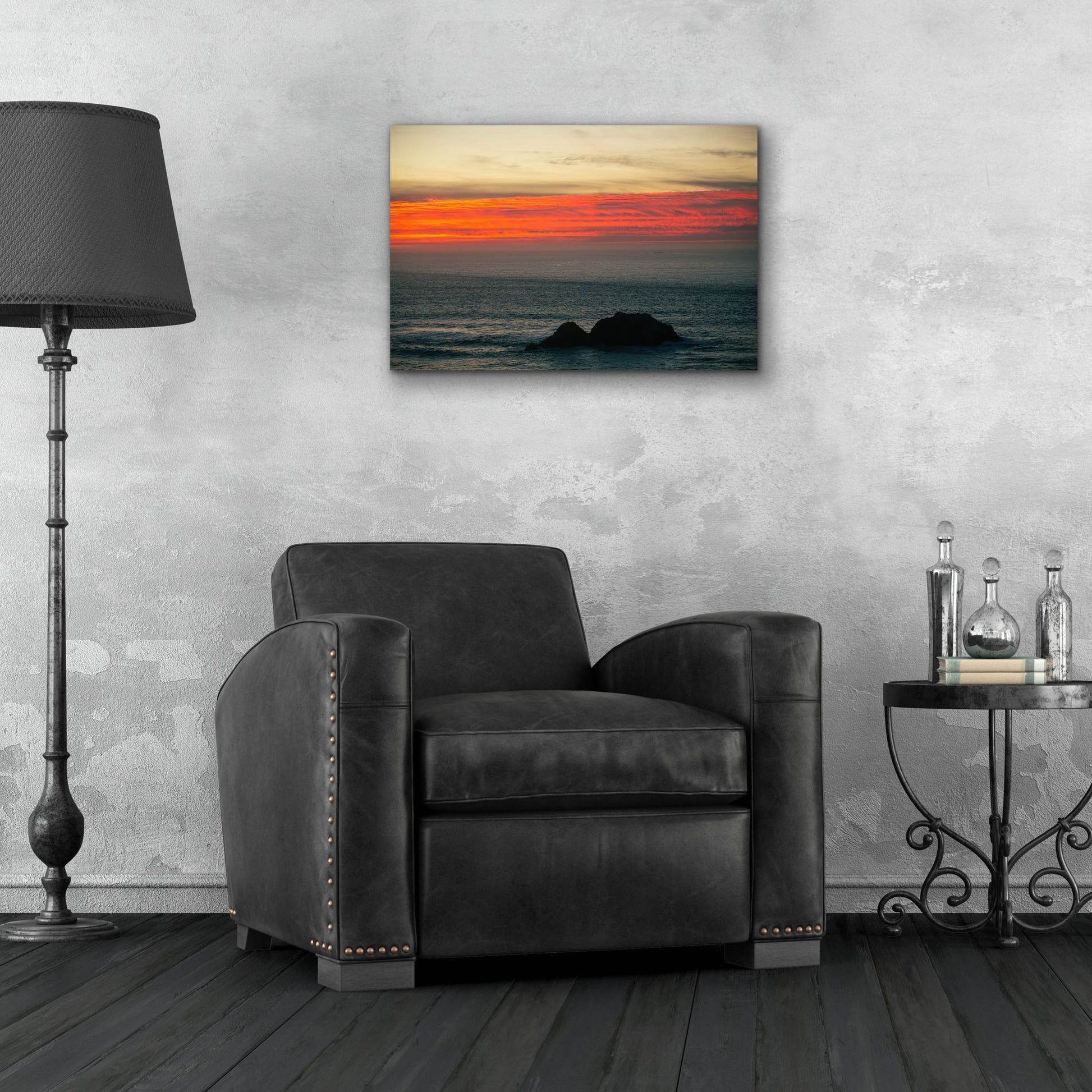 Epic Art 'Burning Sky' by Epic Portfolio, Acrylic Glass Wall Art,24x16