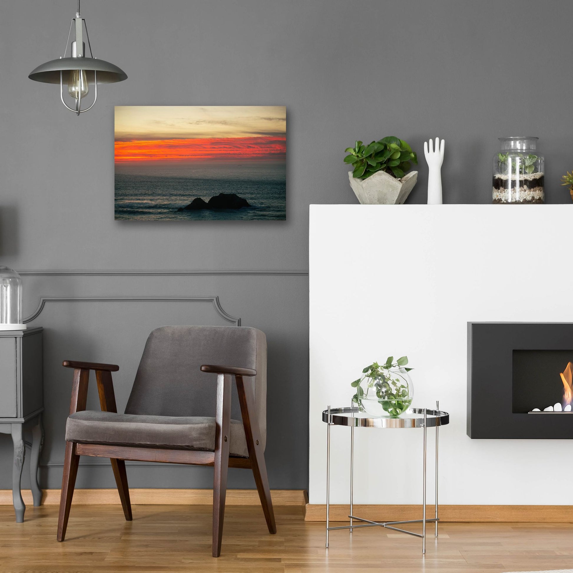 Epic Art 'Burning Sky' by Epic Portfolio, Acrylic Glass Wall Art,24x16