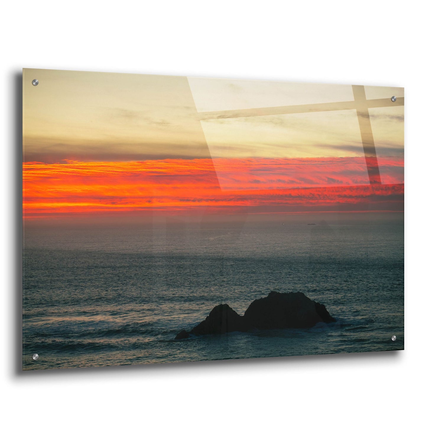 Epic Art 'Burning Sky' by Epic Portfolio, Acrylic Glass Wall Art,36x24