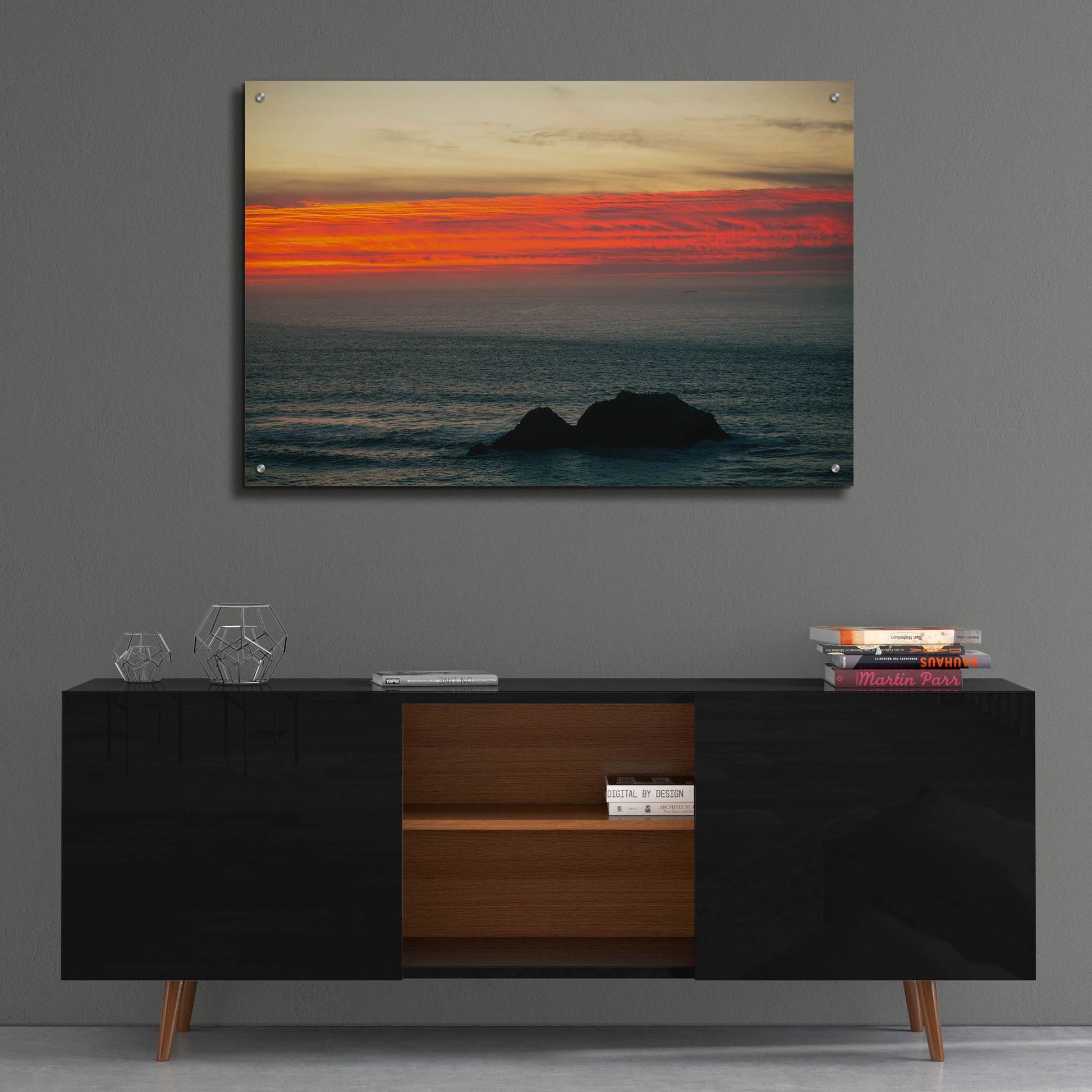 Epic Art 'Burning Sky' by Epic Portfolio, Acrylic Glass Wall Art,36x24