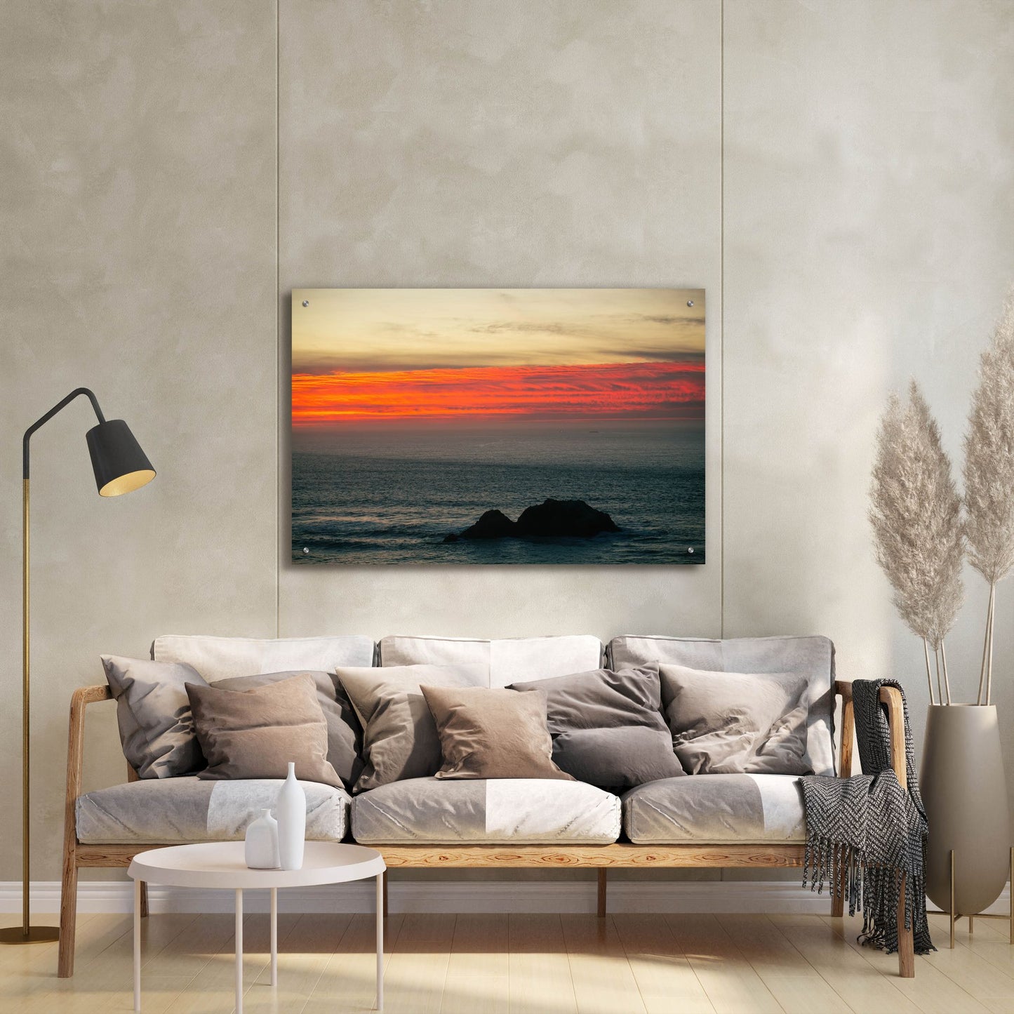 Epic Art 'Burning Sky' by Epic Portfolio, Acrylic Glass Wall Art,36x24