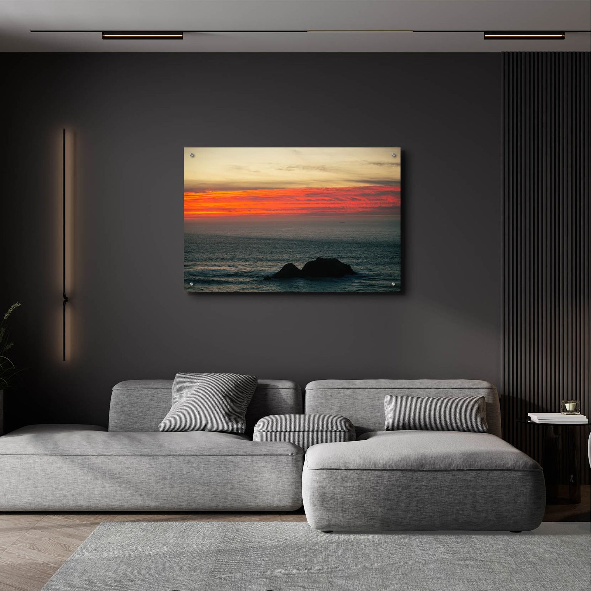 Epic Art 'Burning Sky' by Epic Portfolio, Acrylic Glass Wall Art,36x24