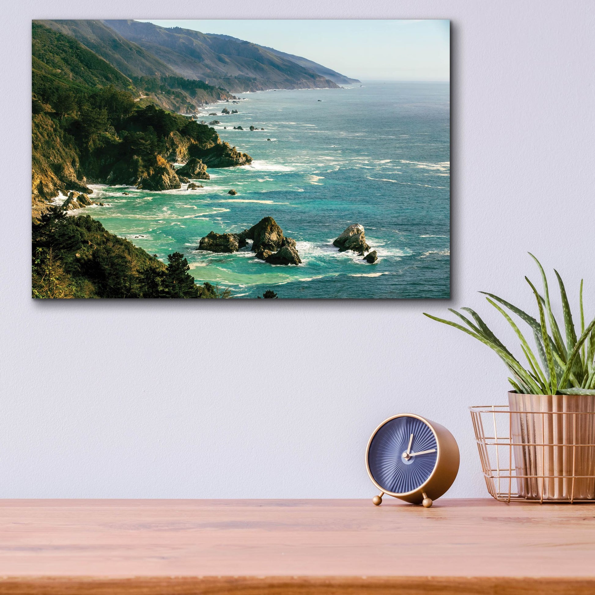 Epic Art 'Cali - Big Sur' by Epic Portfolio, Acrylic Glass Wall Art,16x12