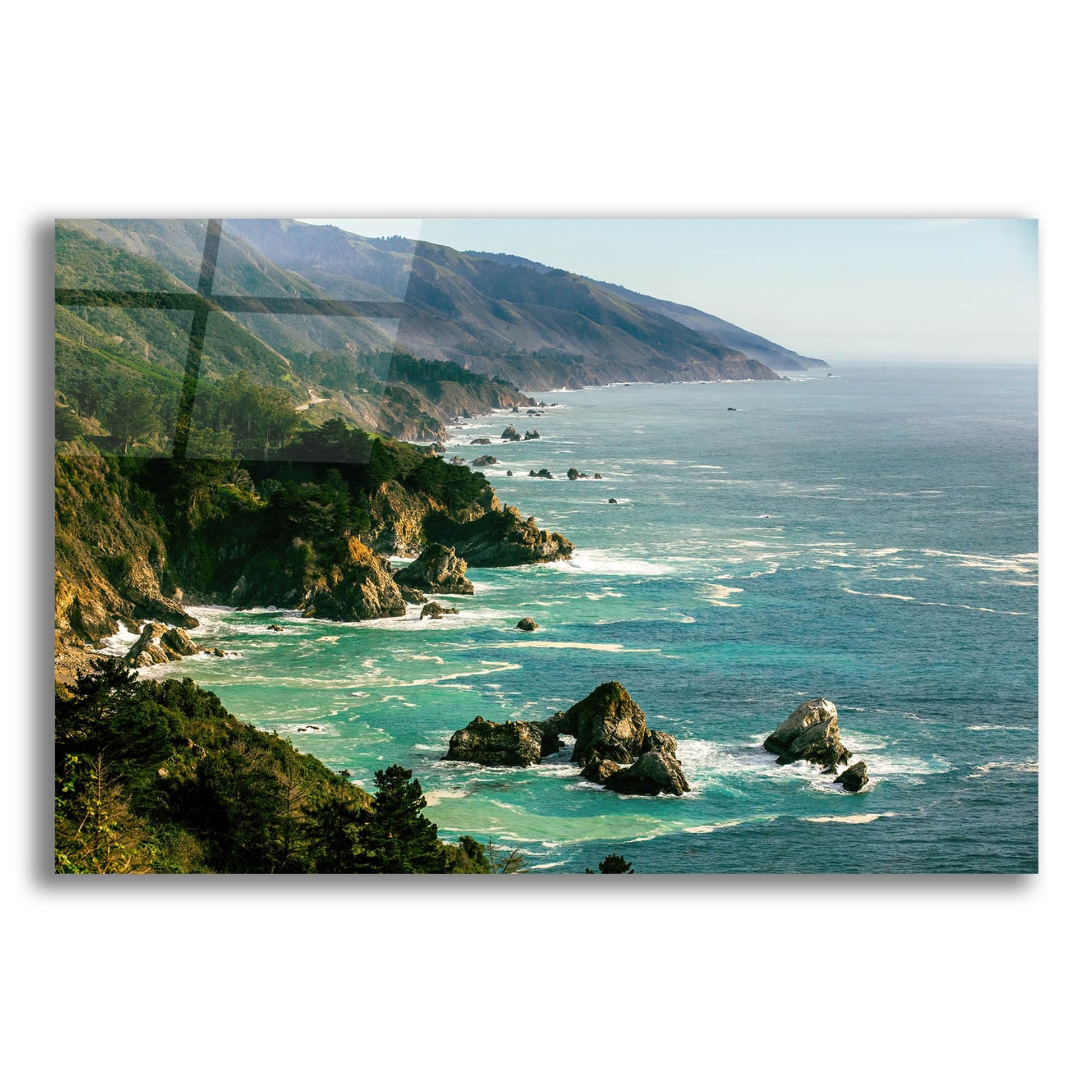 Epic Art 'Cali - Big Sur' by Epic Portfolio, Acrylic Glass Wall Art,16x12