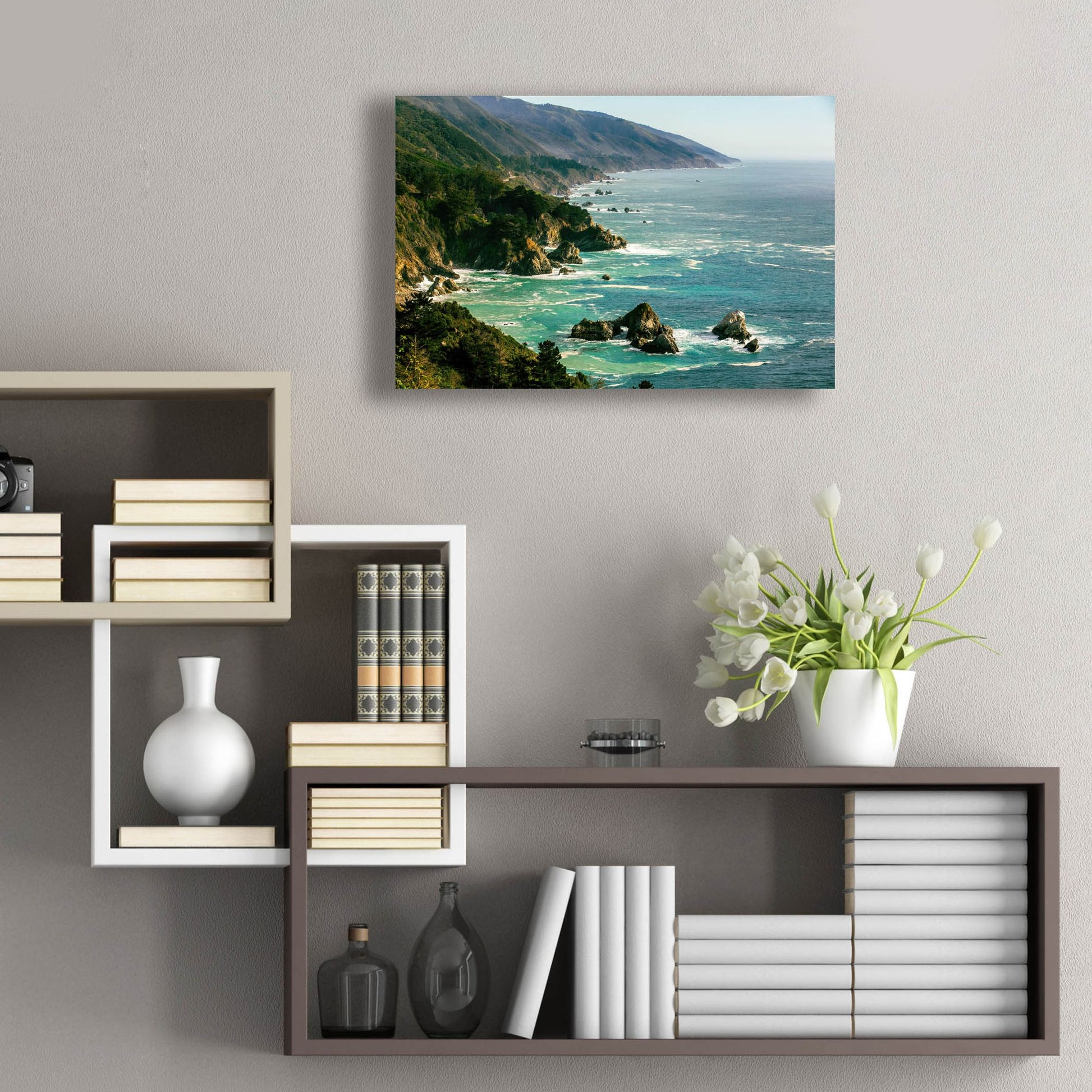 Epic Art 'Cali - Big Sur' by Epic Portfolio, Acrylic Glass Wall Art,24x16