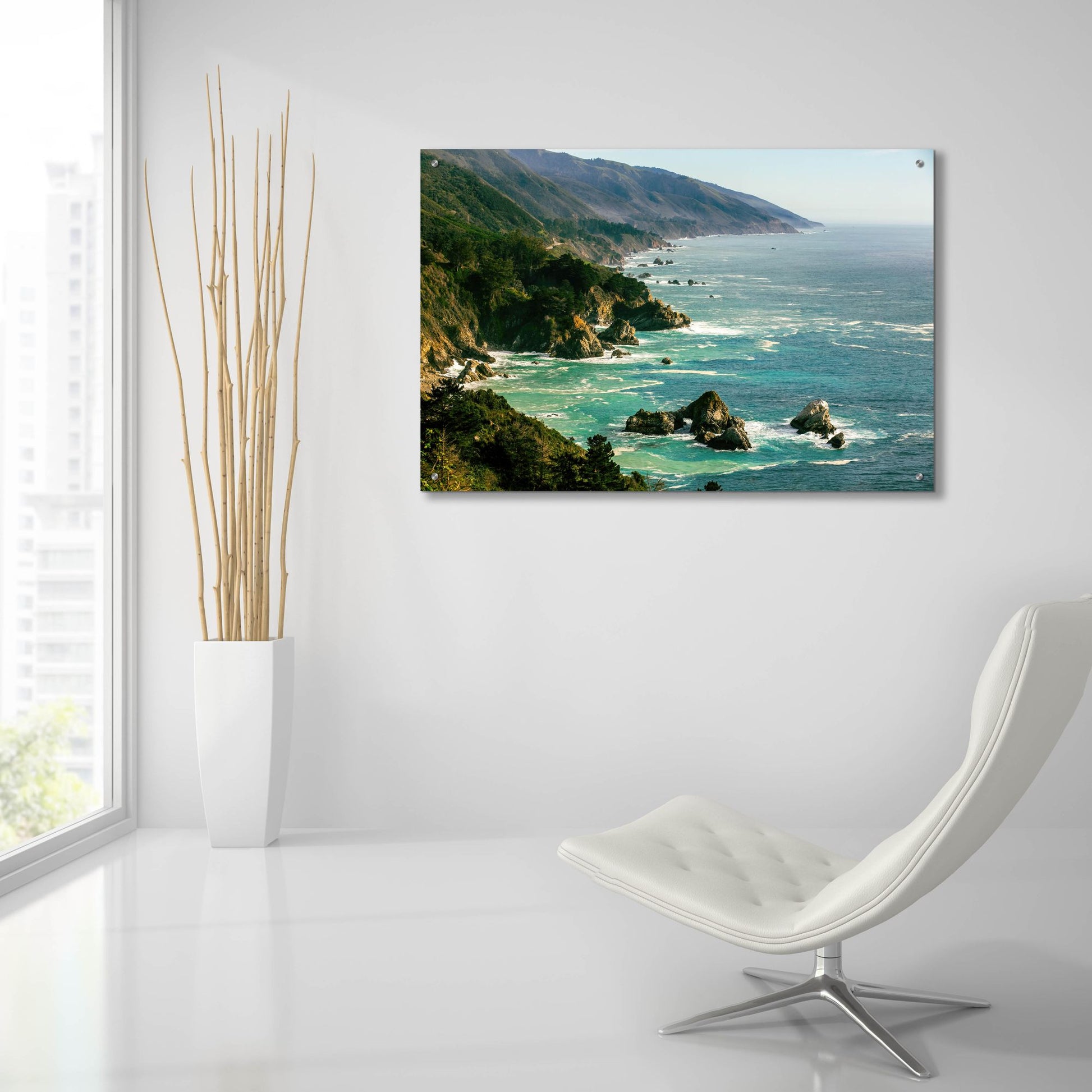 Epic Art 'Cali - Big Sur' by Epic Portfolio, Acrylic Glass Wall Art,36x24