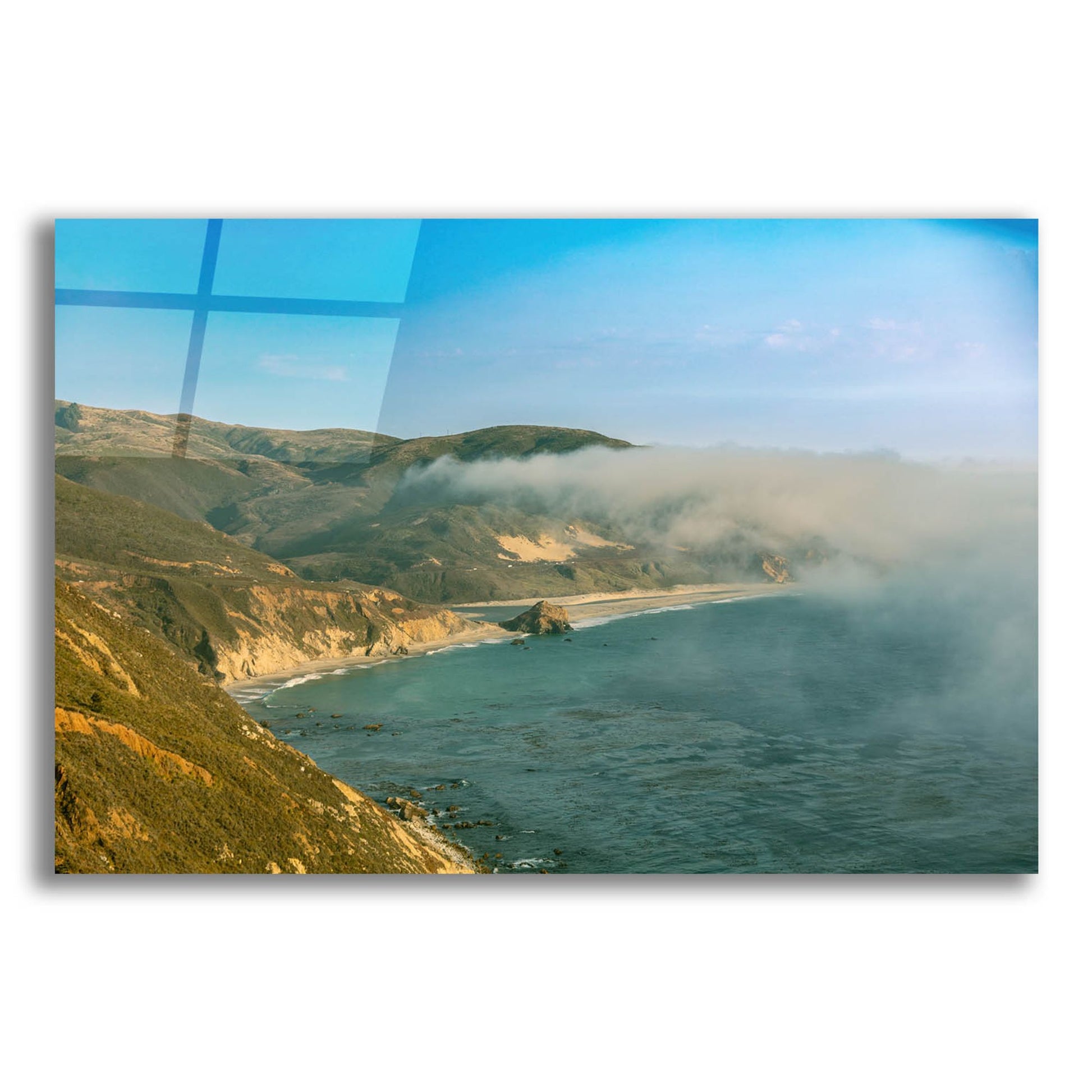 Epic Art 'Cali - HWY 1 Marine Fog' by Epic Portfolio, Acrylic Glass Wall Art,16x12