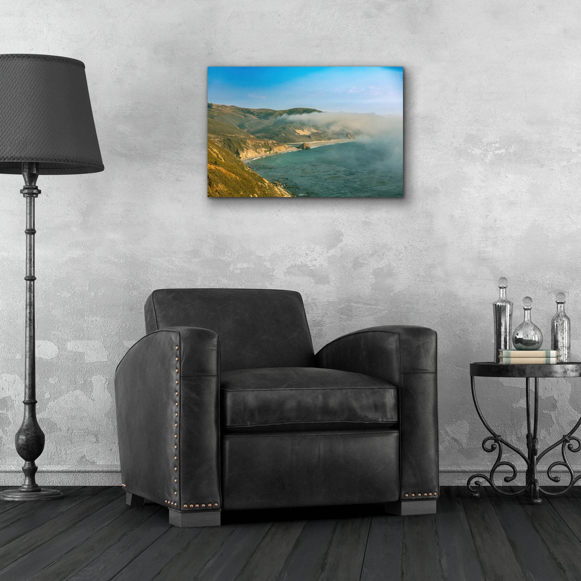 Epic Art 'Cali - HWY 1 Marine Fog' by Epic Portfolio, Acrylic Glass Wall Art,24x16