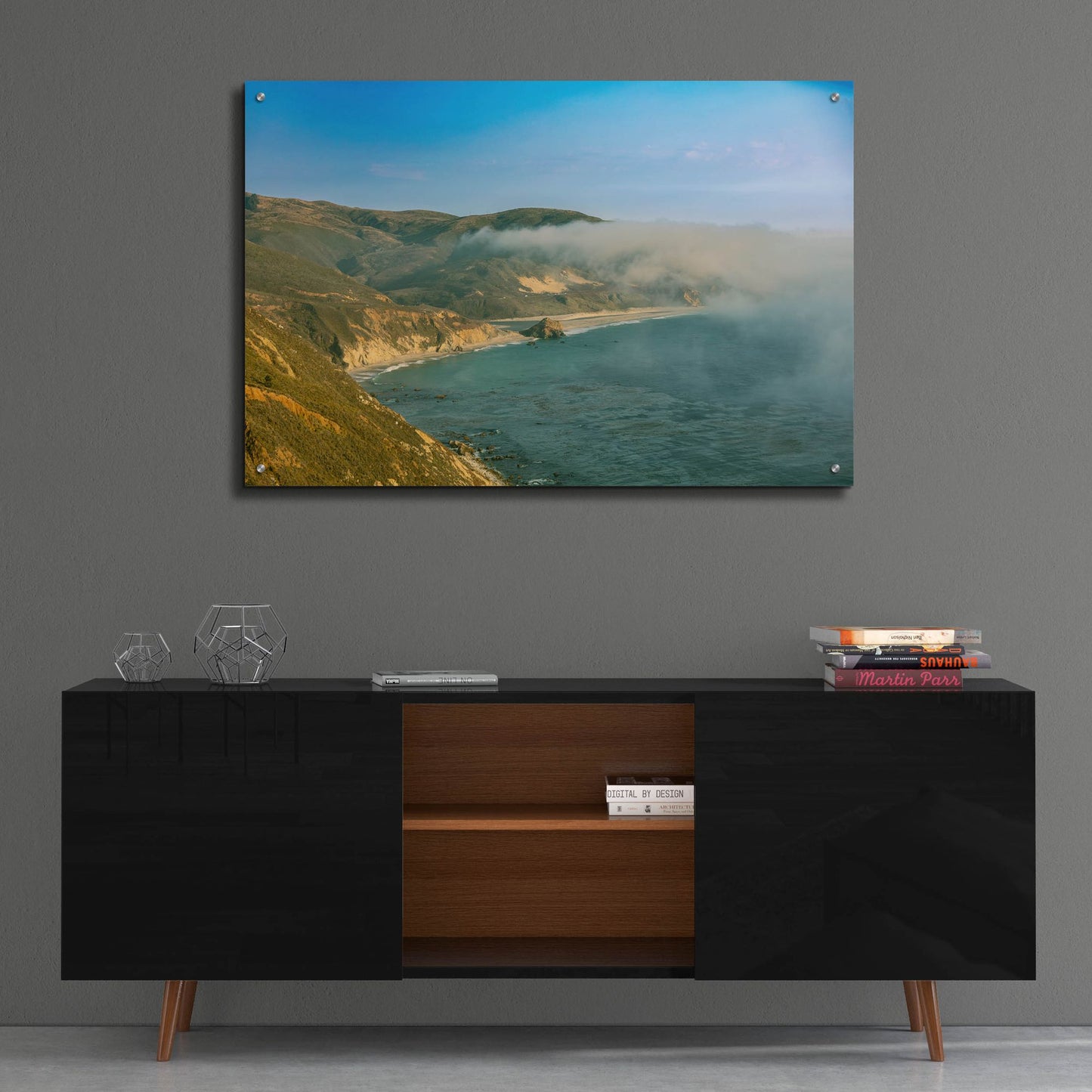 Epic Art 'Cali - HWY 1 Marine Fog' by Epic Portfolio, Acrylic Glass Wall Art,36x24