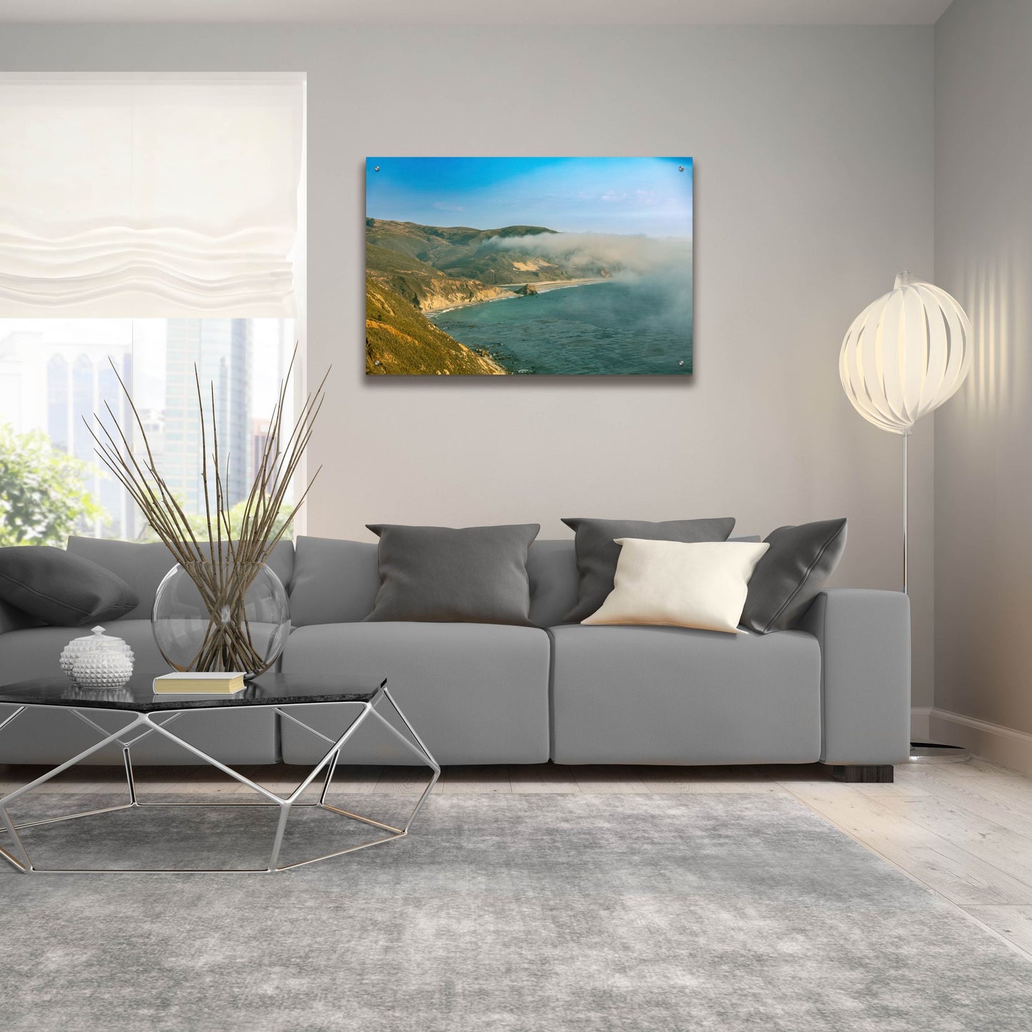 Epic Art 'Cali - HWY 1 Marine Fog' by Epic Portfolio, Acrylic Glass Wall Art,36x24