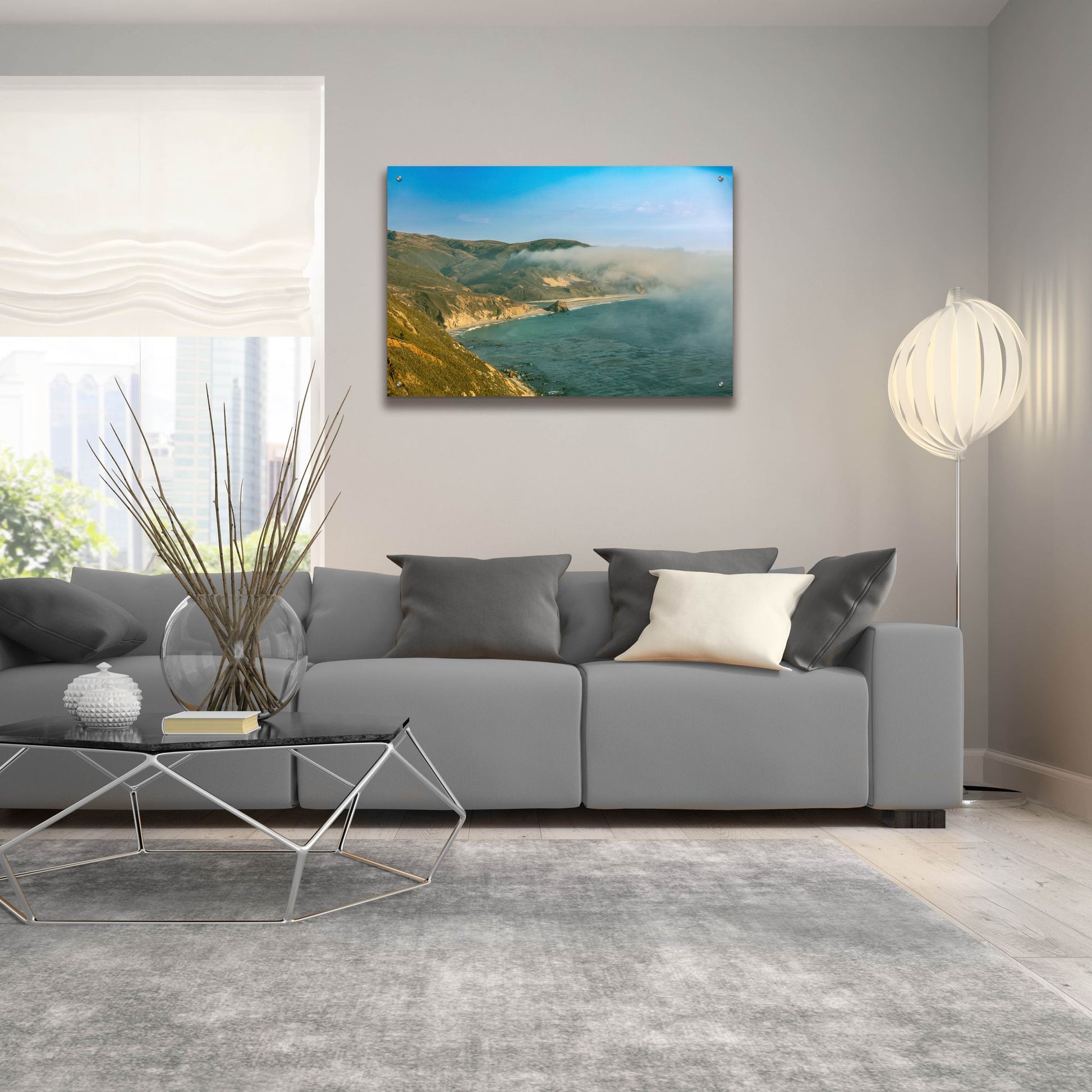 Epic Art 'Cali - HWY 1 Marine Fog' by Epic Portfolio, Acrylic Glass Wall Art,36x24