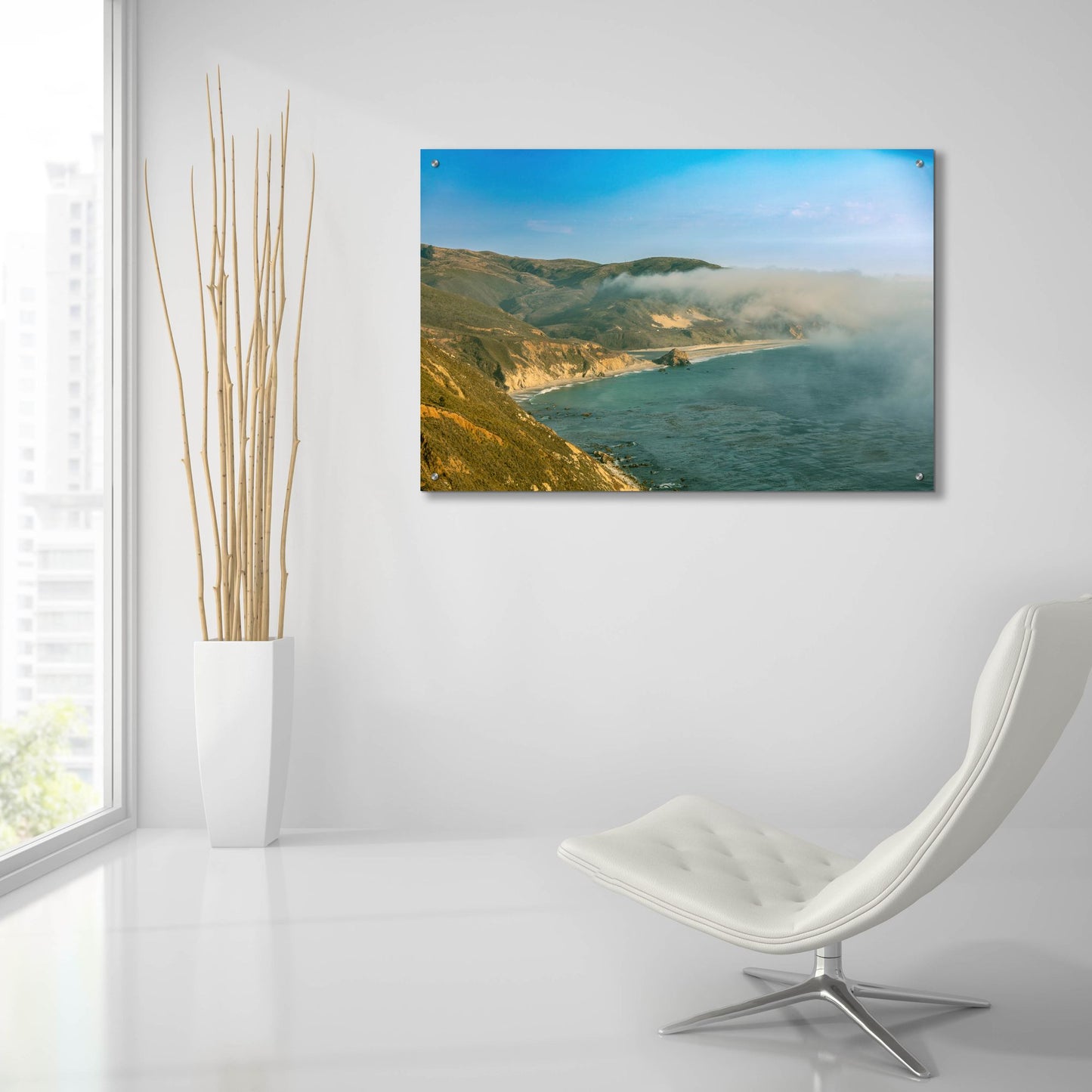 Epic Art 'Cali - HWY 1 Marine Fog' by Epic Portfolio, Acrylic Glass Wall Art,36x24