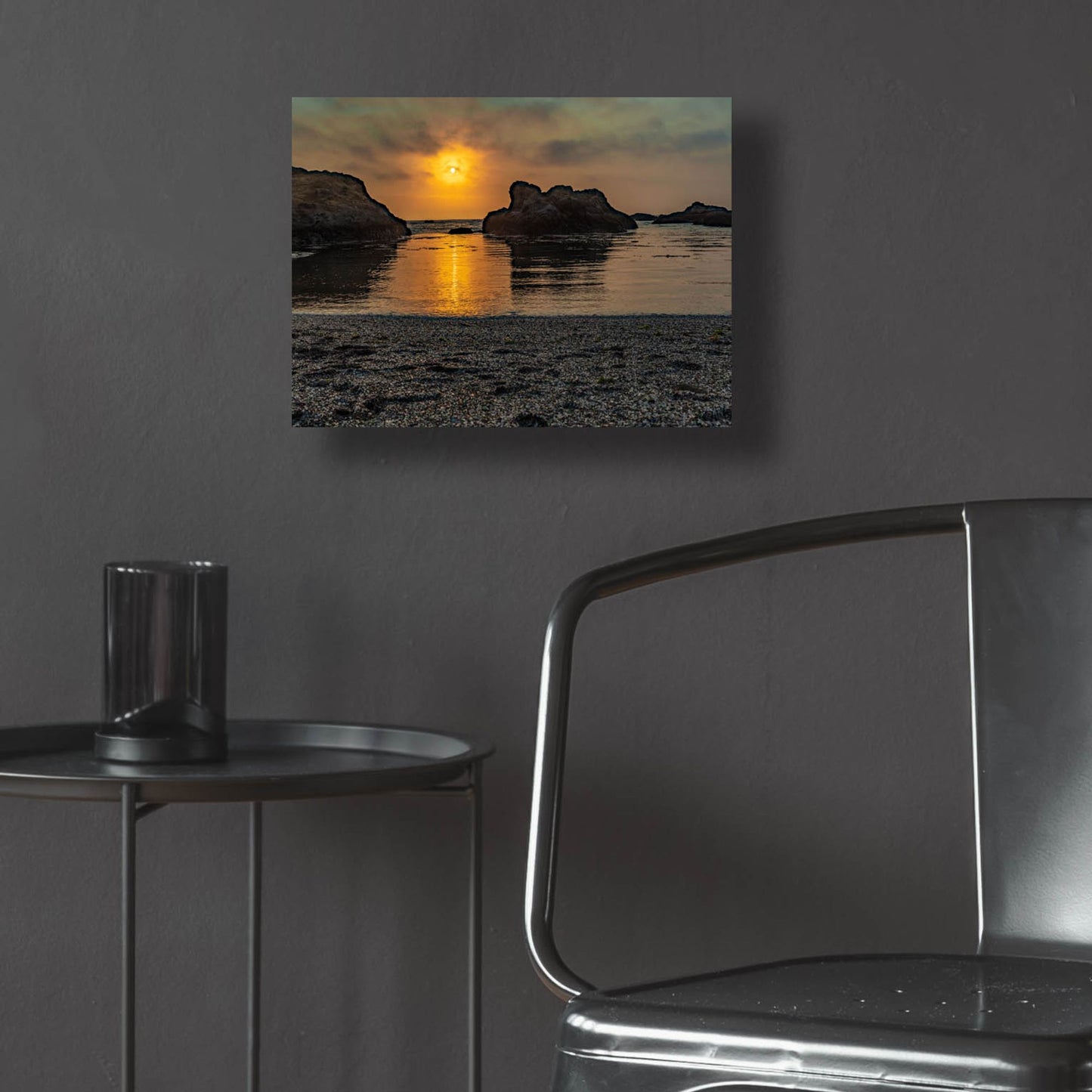 Epic Art 'Cali - Ocean Sunset' by Epic Portfolio, Acrylic Glass Wall Art,16x12