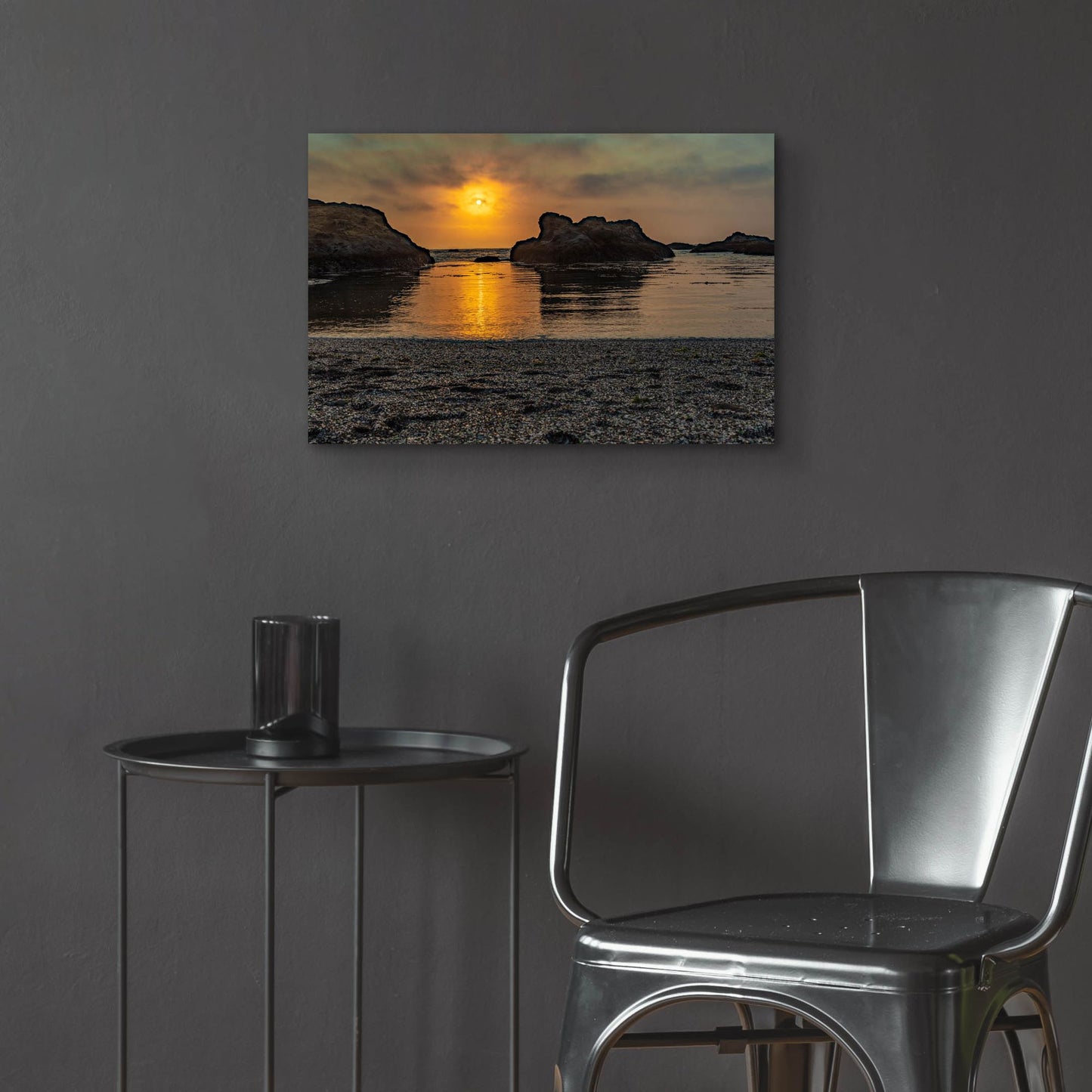 Epic Art 'Cali - Ocean Sunset' by Epic Portfolio, Acrylic Glass Wall Art,24x16