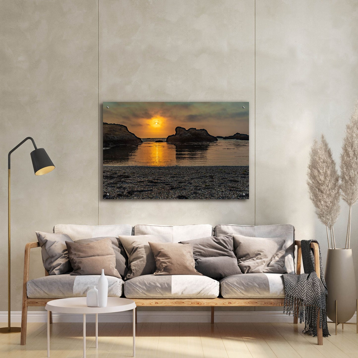 Epic Art 'Cali - Ocean Sunset' by Epic Portfolio, Acrylic Glass Wall Art,36x24