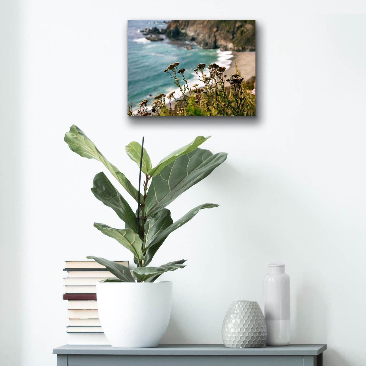 Epic Art 'California - Coast Grass' by Epic Portfolio, Acrylic Glass Wall Art,16x12