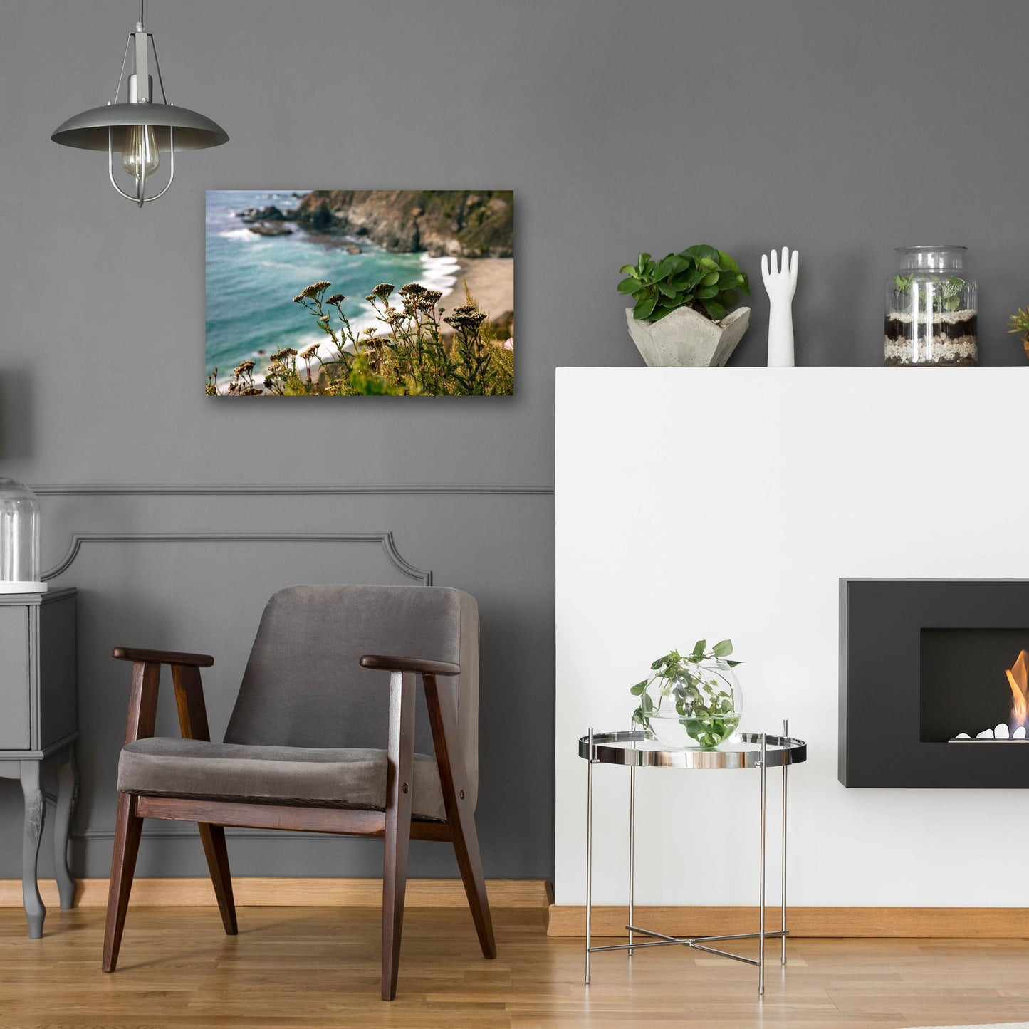 Epic Art 'California - Coast Grass' by Epic Portfolio, Acrylic Glass Wall Art,24x16