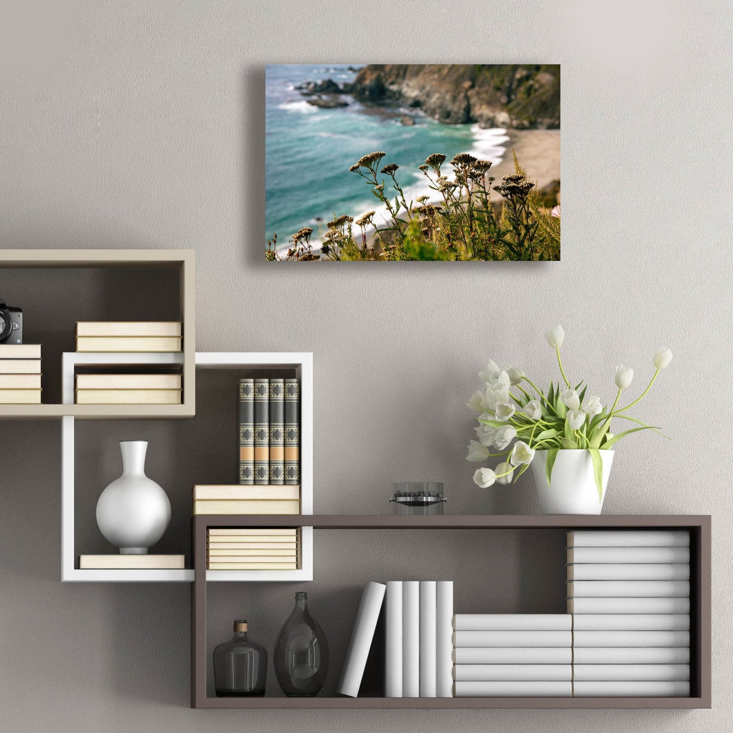 Epic Art 'California - Coast Grass' by Epic Portfolio, Acrylic Glass Wall Art,24x16