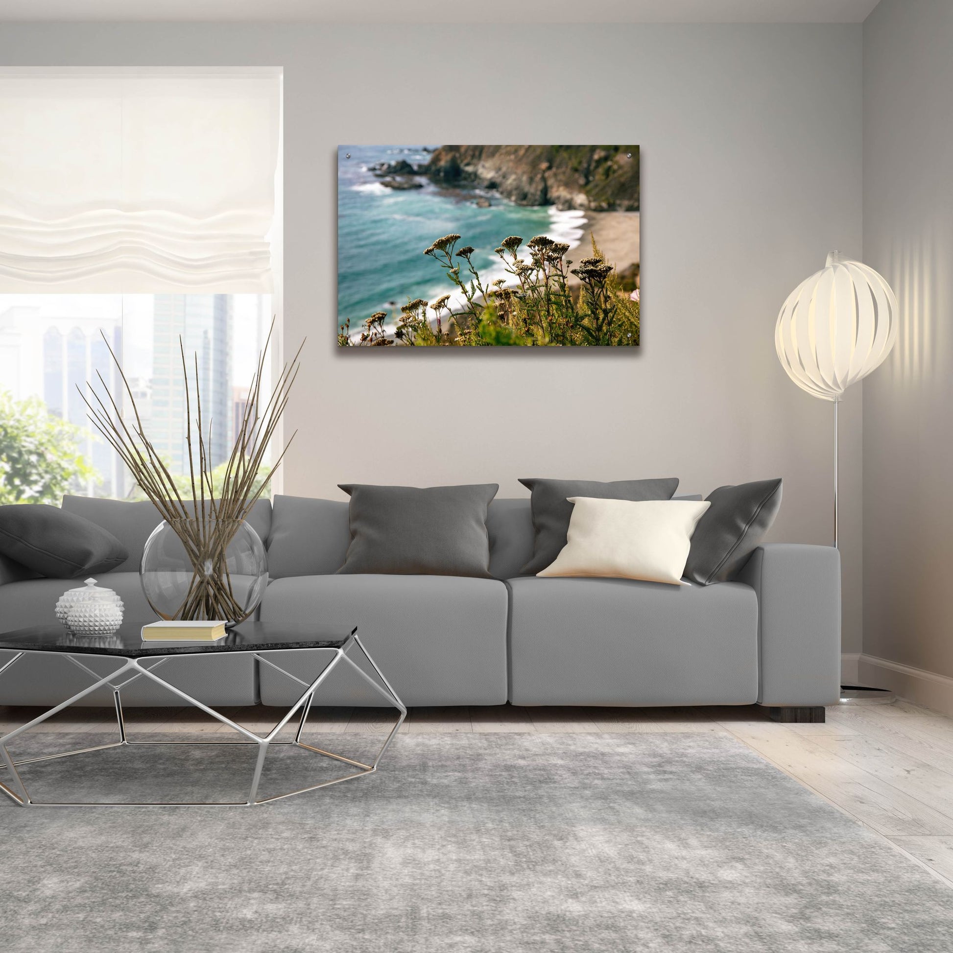 Epic Art 'California - Coast Grass' by Epic Portfolio, Acrylic Glass Wall Art,36x24