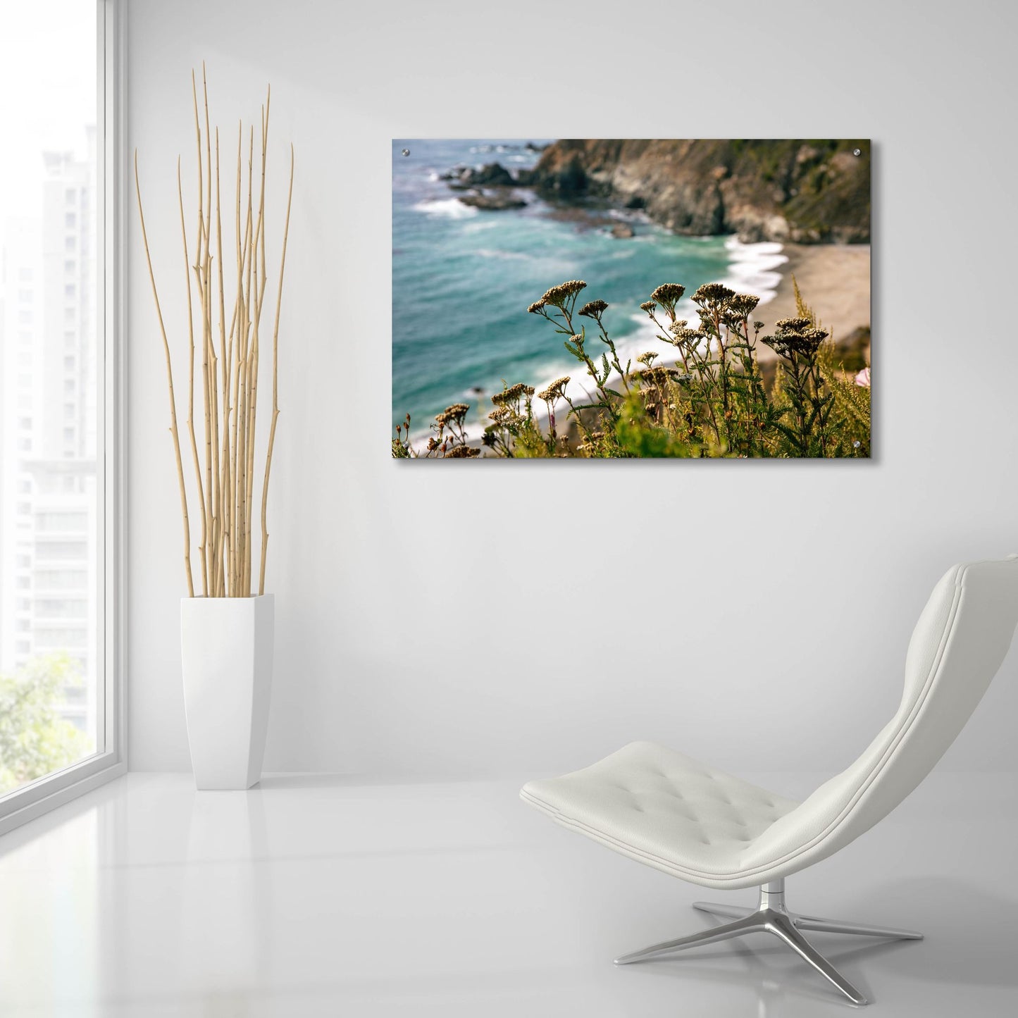 Epic Art 'California - Coast Grass' by Epic Portfolio, Acrylic Glass Wall Art,36x24