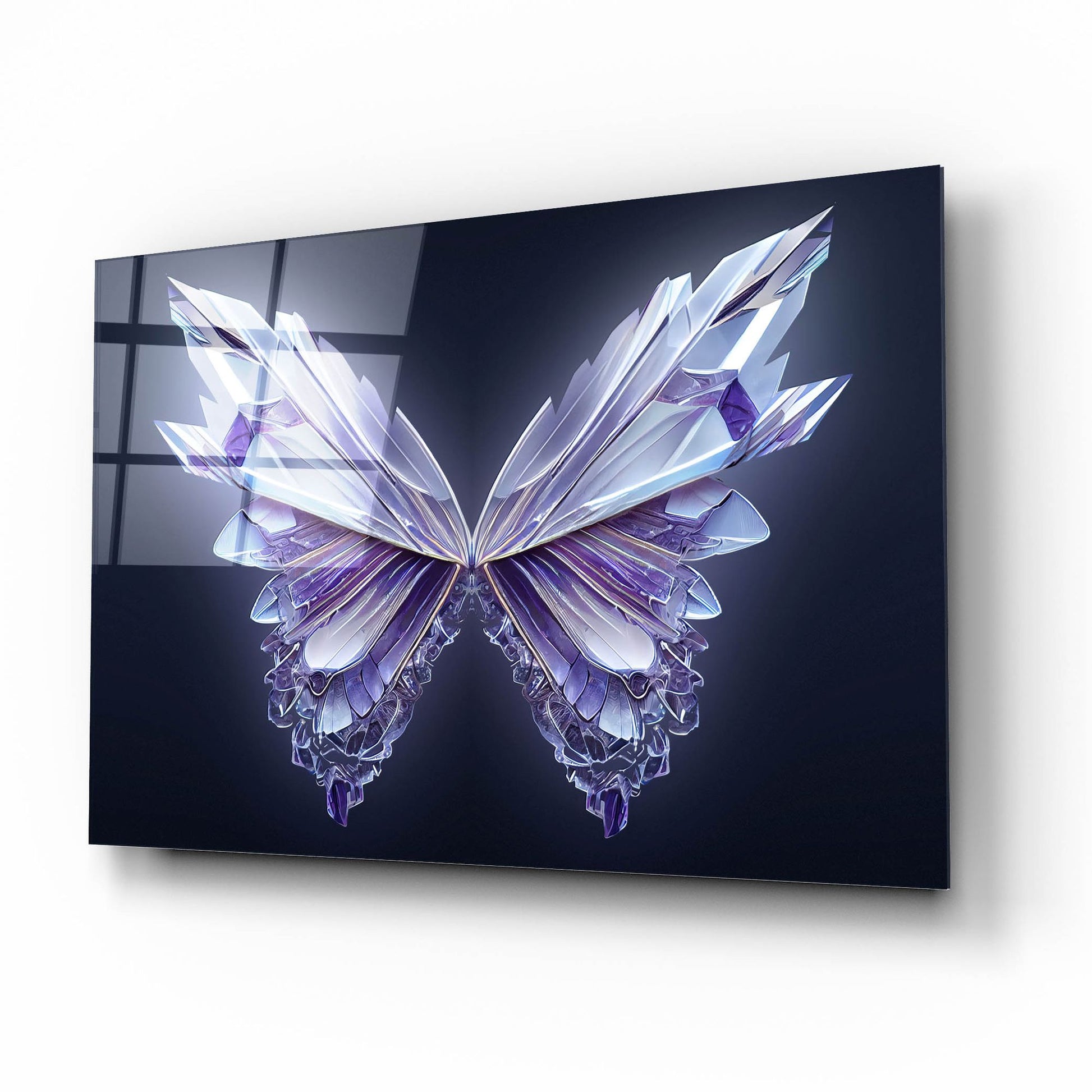 Epic Art 'Crystal Buterfly' by Epic Portfolio, Acrylic Glass Wall Art,16x12