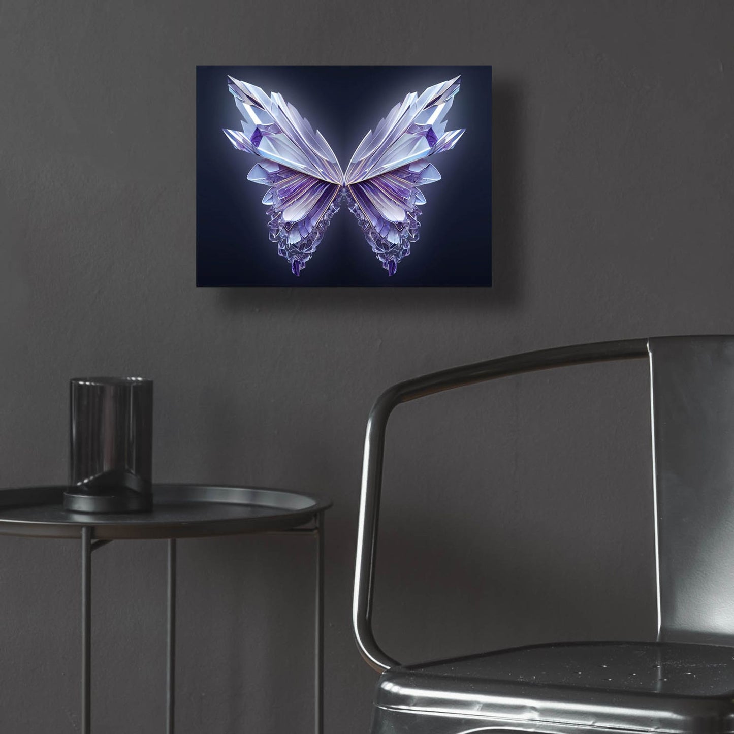 Epic Art 'Crystal Buterfly' by Epic Portfolio, Acrylic Glass Wall Art,16x12