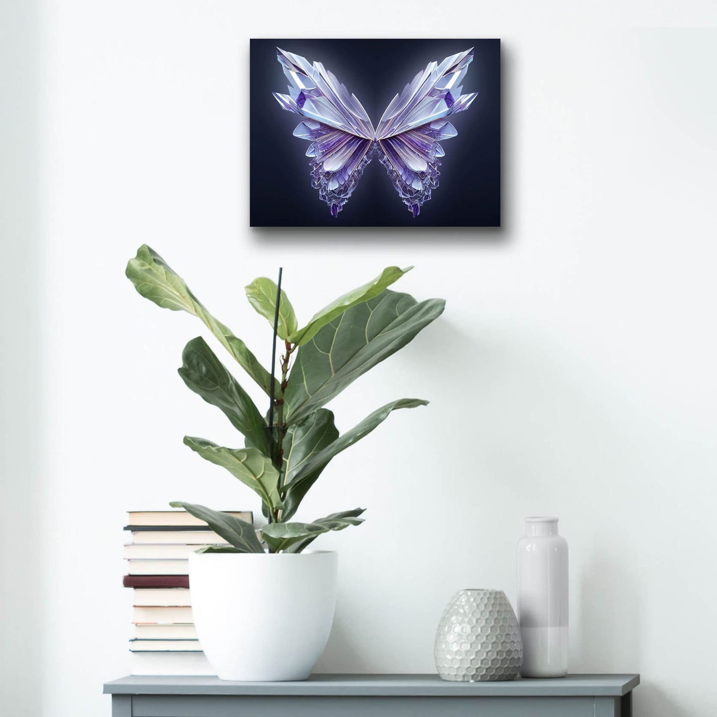 Epic Art 'Crystal Buterfly' by Epic Portfolio, Acrylic Glass Wall Art,16x12