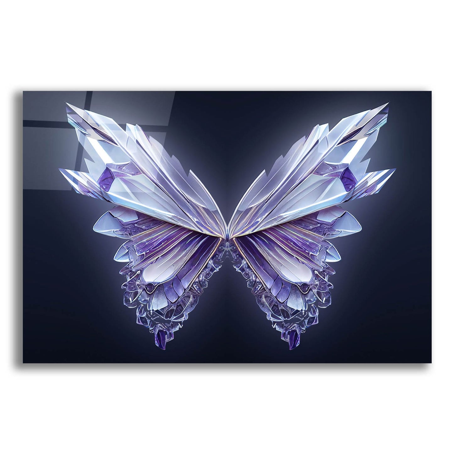 Epic Art 'Crystal Buterfly' by Epic Portfolio, Acrylic Glass Wall Art,16x12