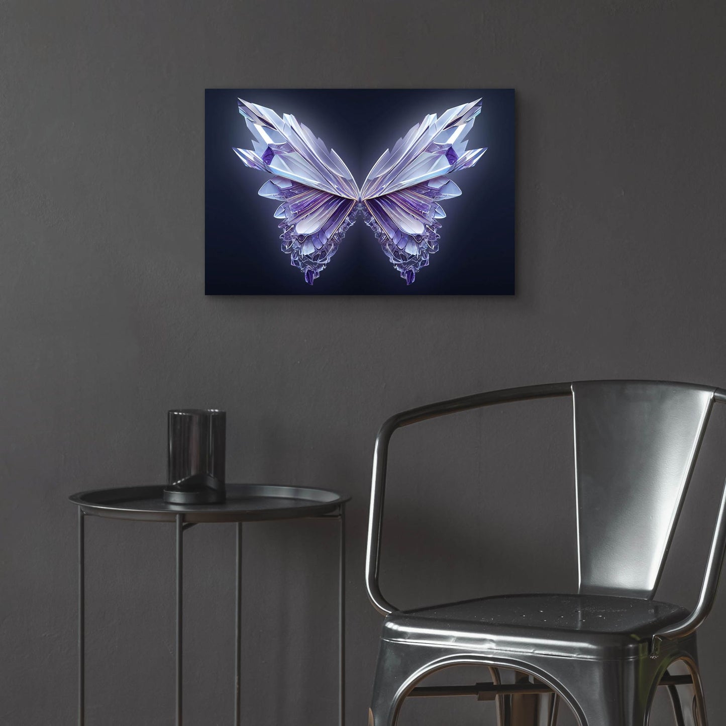 Epic Art 'Crystal Buterfly' by Epic Portfolio, Acrylic Glass Wall Art,24x16