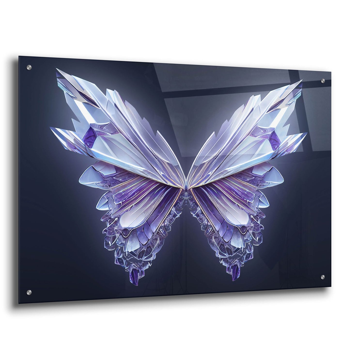 Epic Art 'Crystal Buterfly' by Epic Portfolio, Acrylic Glass Wall Art,36x24