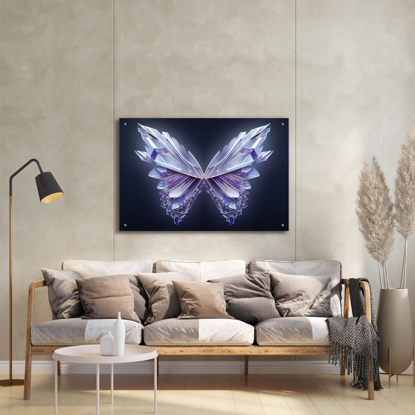 Epic Art 'Crystal Buterfly' by Epic Portfolio, Acrylic Glass Wall Art,36x24