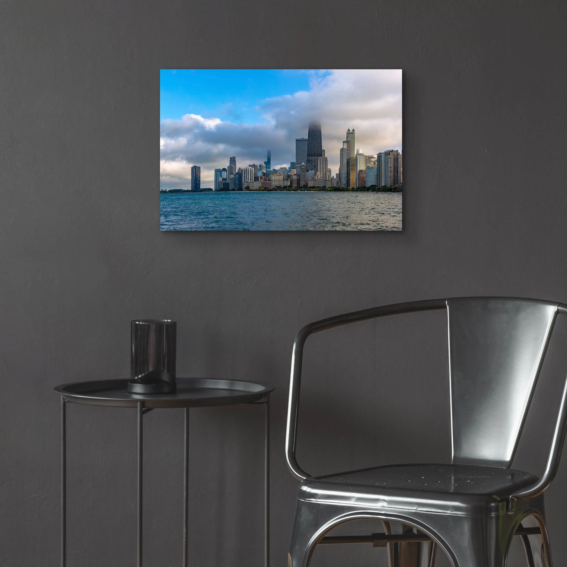 Epic Art 'Chicago Clouds' by Epic Portfolio, Acrylic Glass Wall Art,24x16