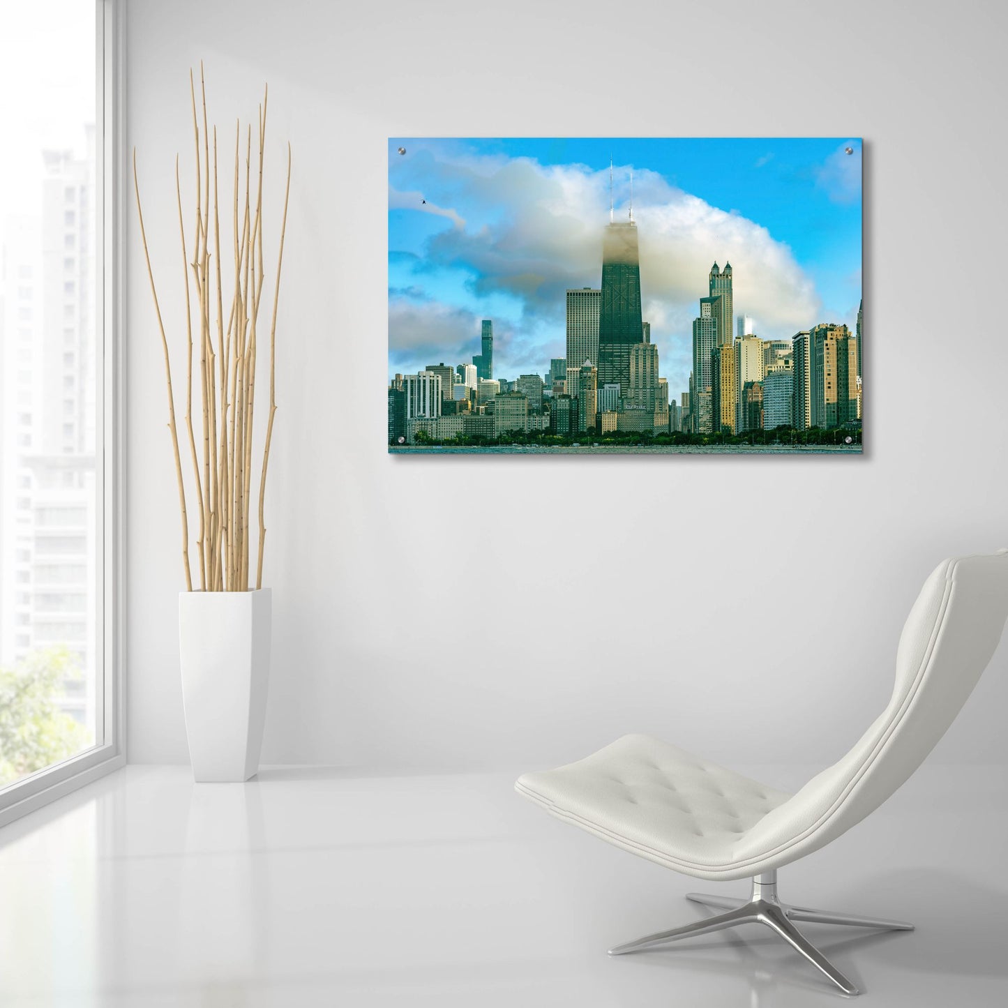 Epic Art 'North Beach Afternoon' by Epic Portfolio, Acrylic Glass Wall Art,36x24