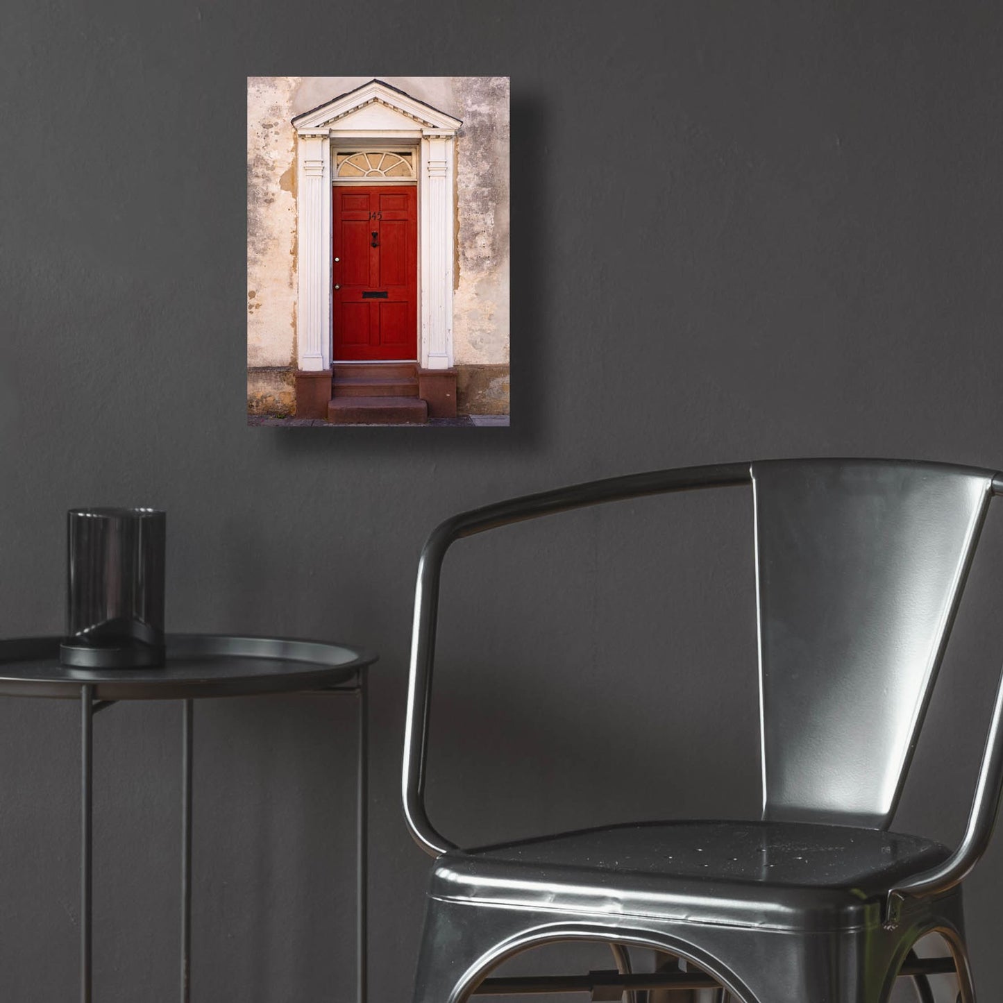 Epic Art 'Red Door' by Epic Portfolio, Acrylic Glass Wall Art,12x16