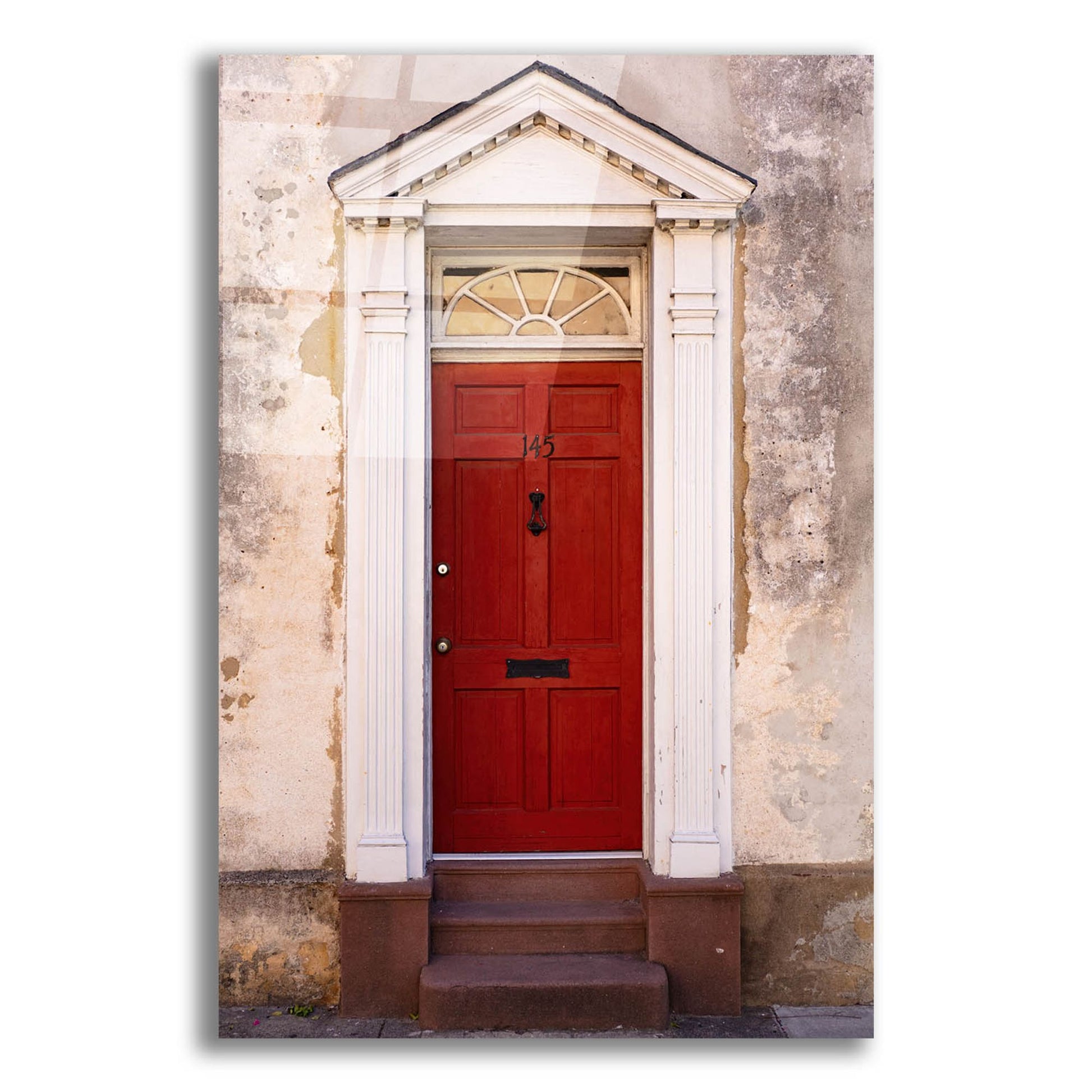 Epic Art 'Red Door' by Epic Portfolio, Acrylic Glass Wall Art,12x16