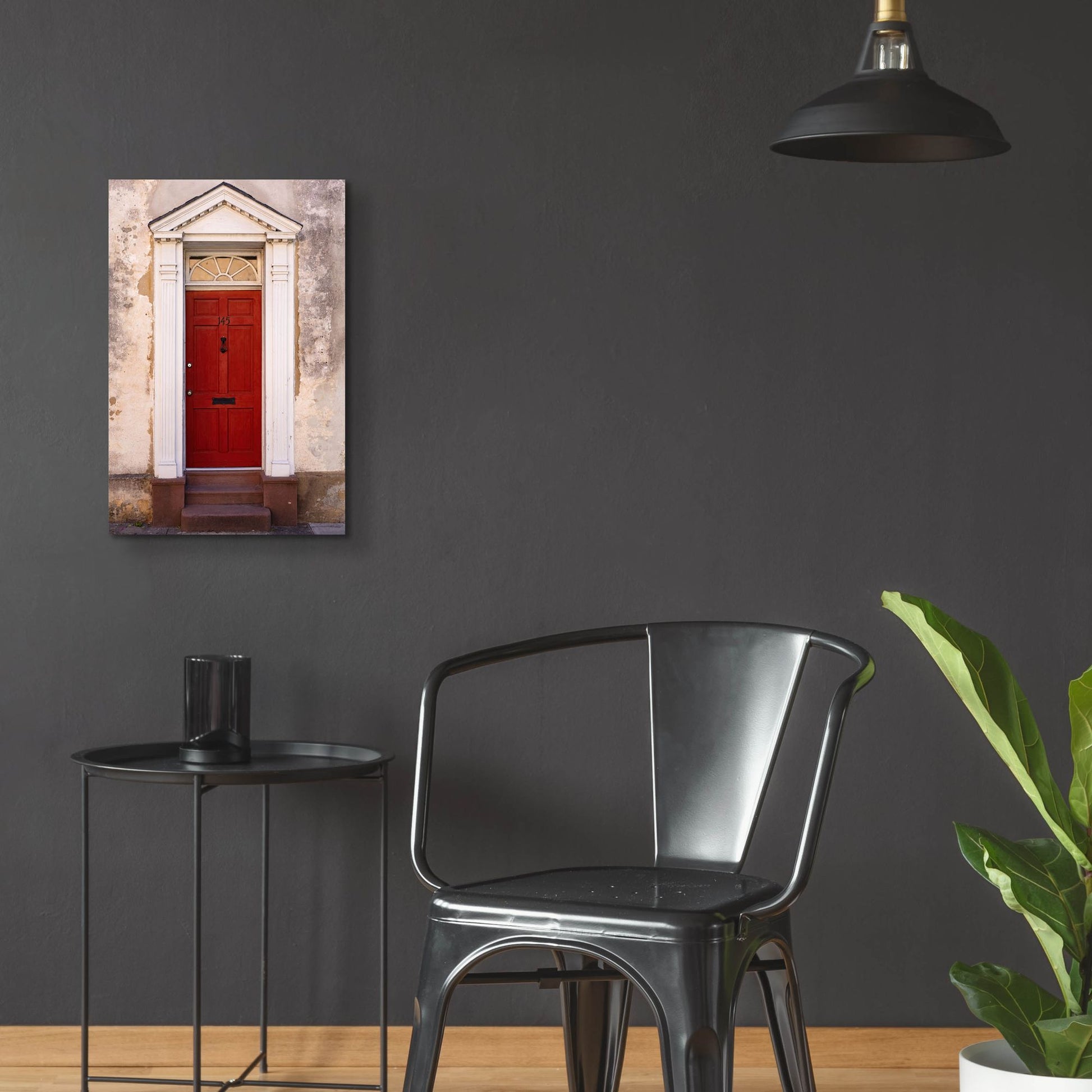 Epic Art 'Red Door' by Epic Portfolio, Acrylic Glass Wall Art,16x24