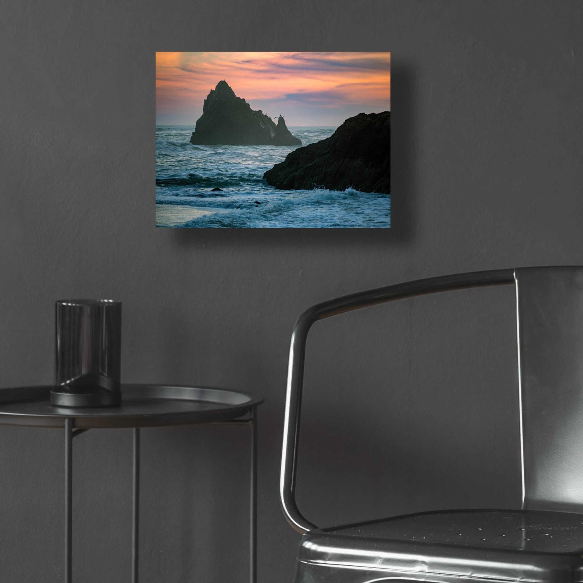 Epic Art 'Sunset Island' by Epic Portfolio, Acrylic Glass Wall Art,16x12