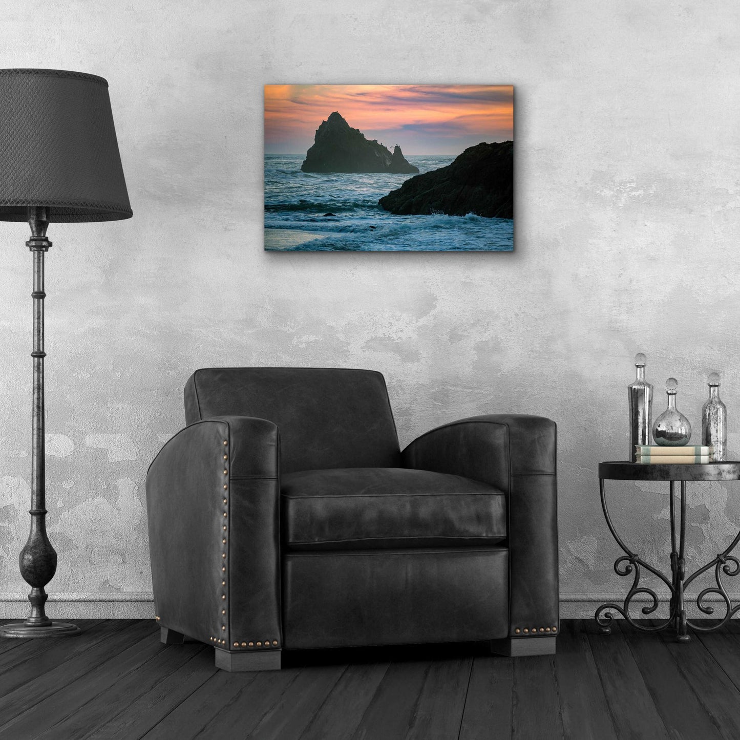 Epic Art 'Sunset Island' by Epic Portfolio, Acrylic Glass Wall Art,24x16